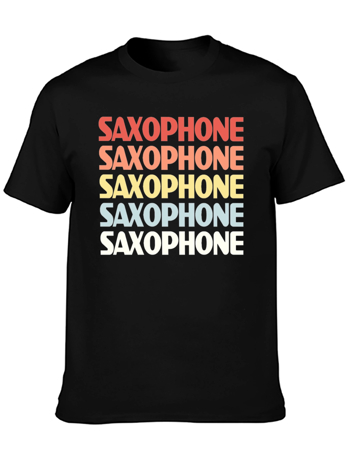 Retro Saxophone T-Shirt - Music Lover Tee