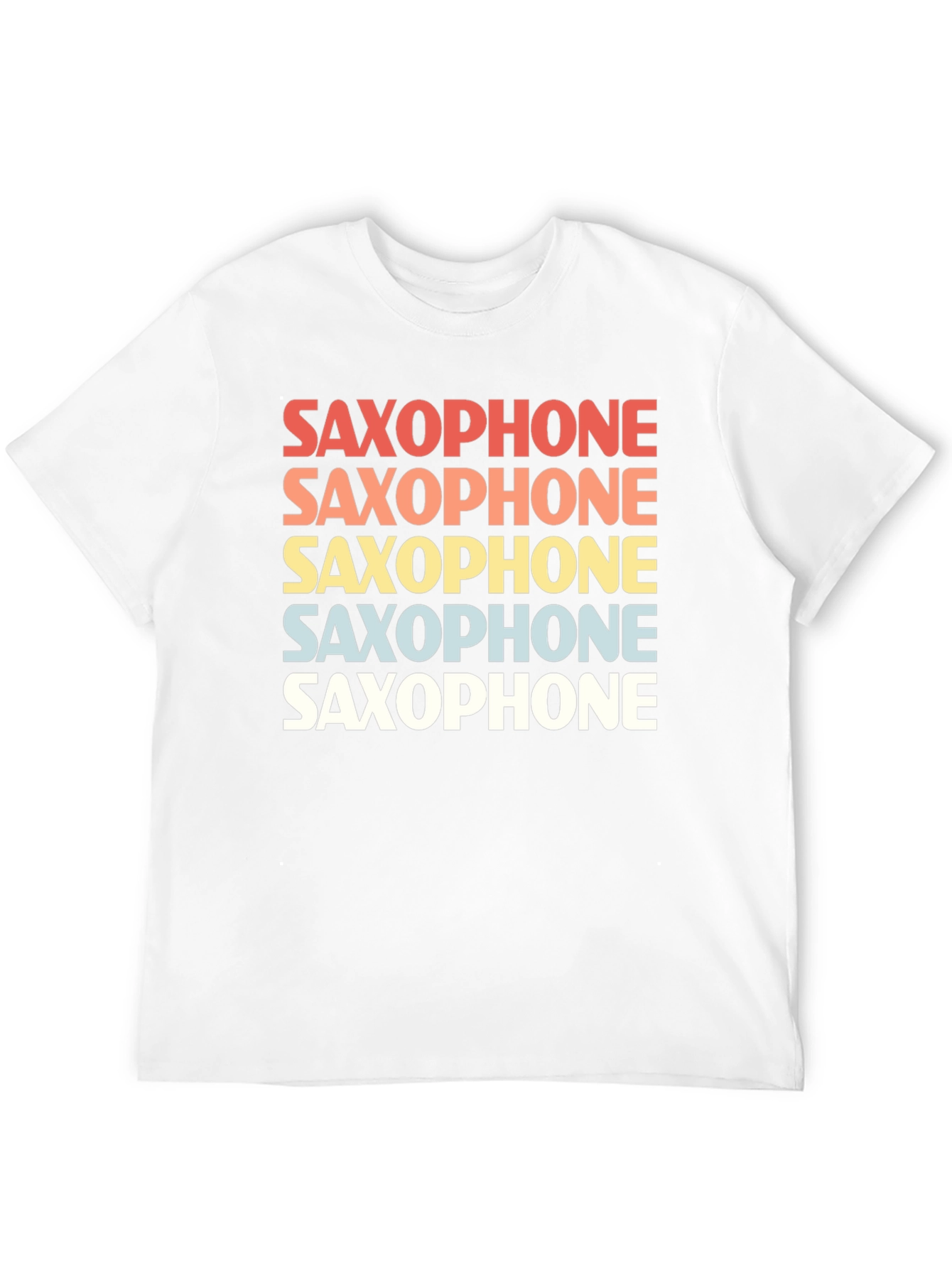 Retro Saxophone T-Shirt - Music Lover Tee