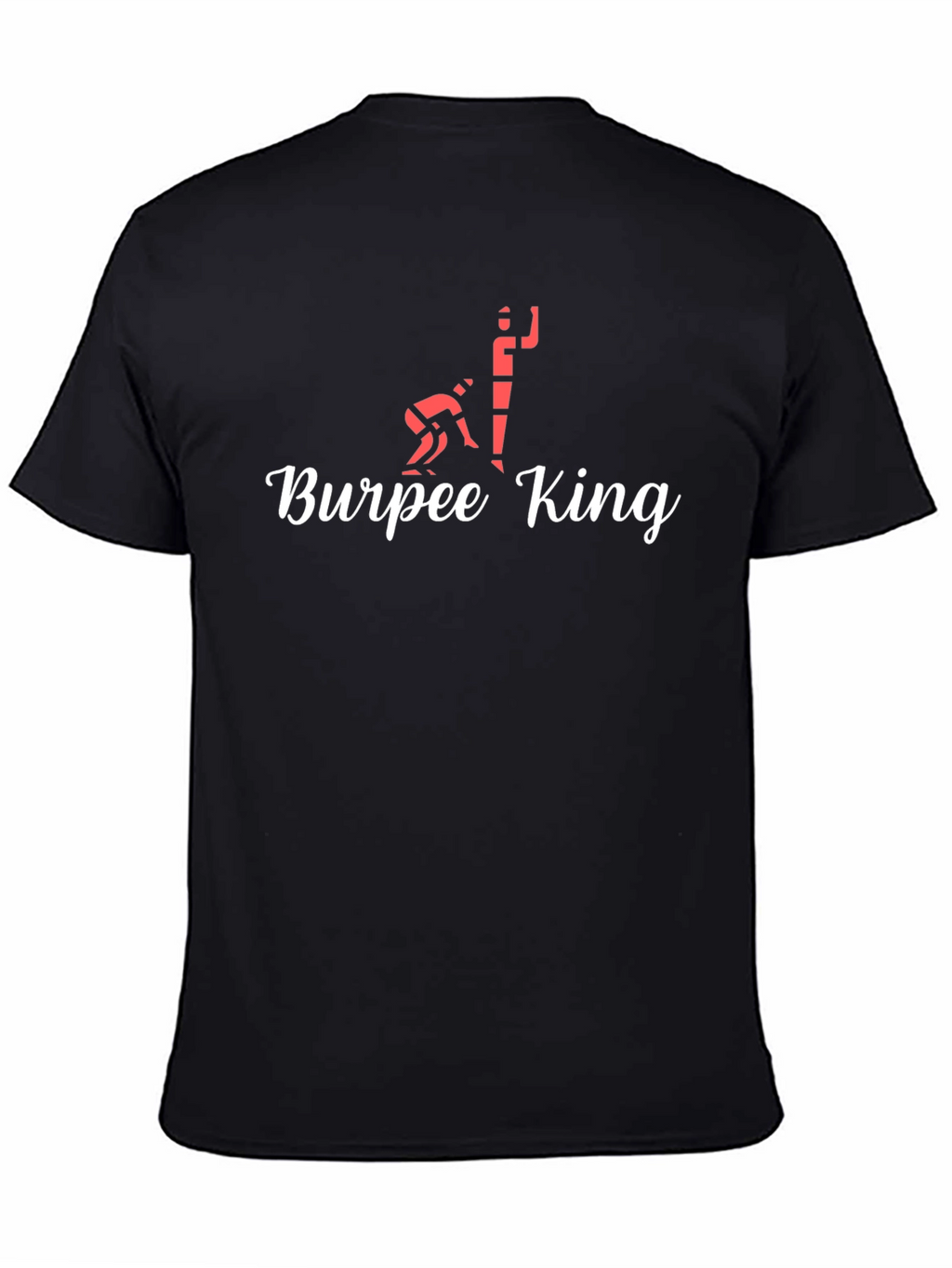 Burpee King Black T-Shirt - Fitness Workout Tee