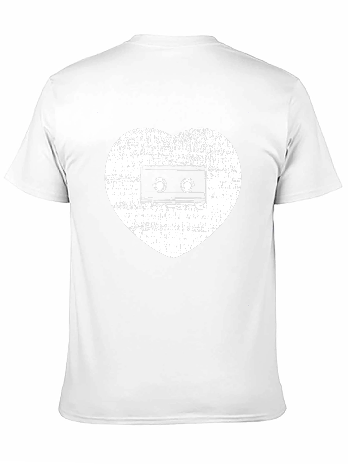 Retro Music Lover T-Shirt - Cassette Heart