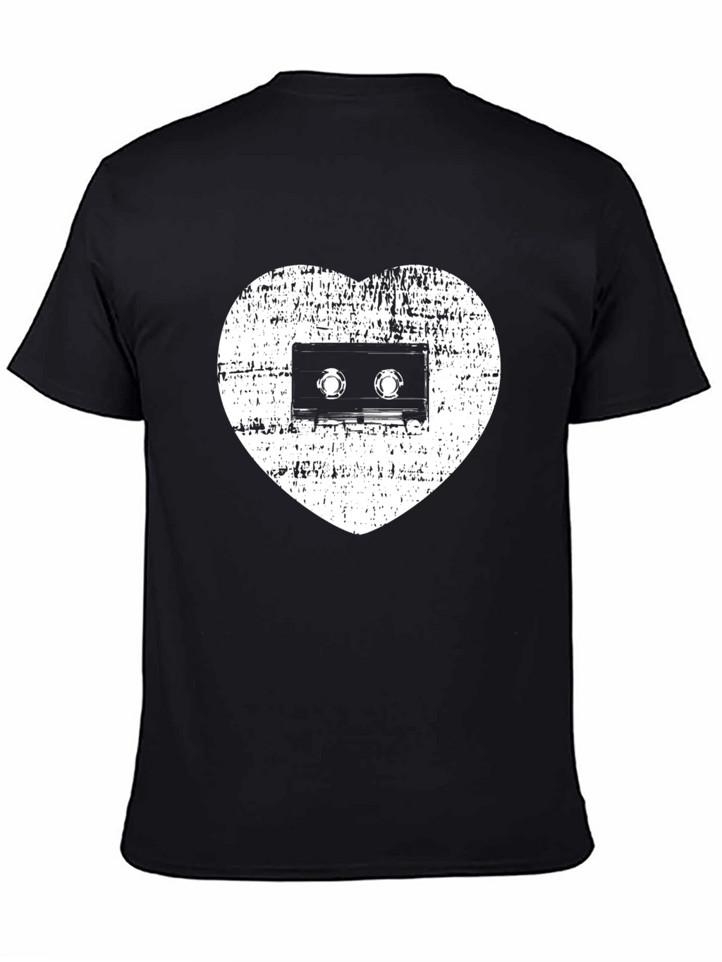 Retro Music Lover T-Shirt - Cassette Heart
