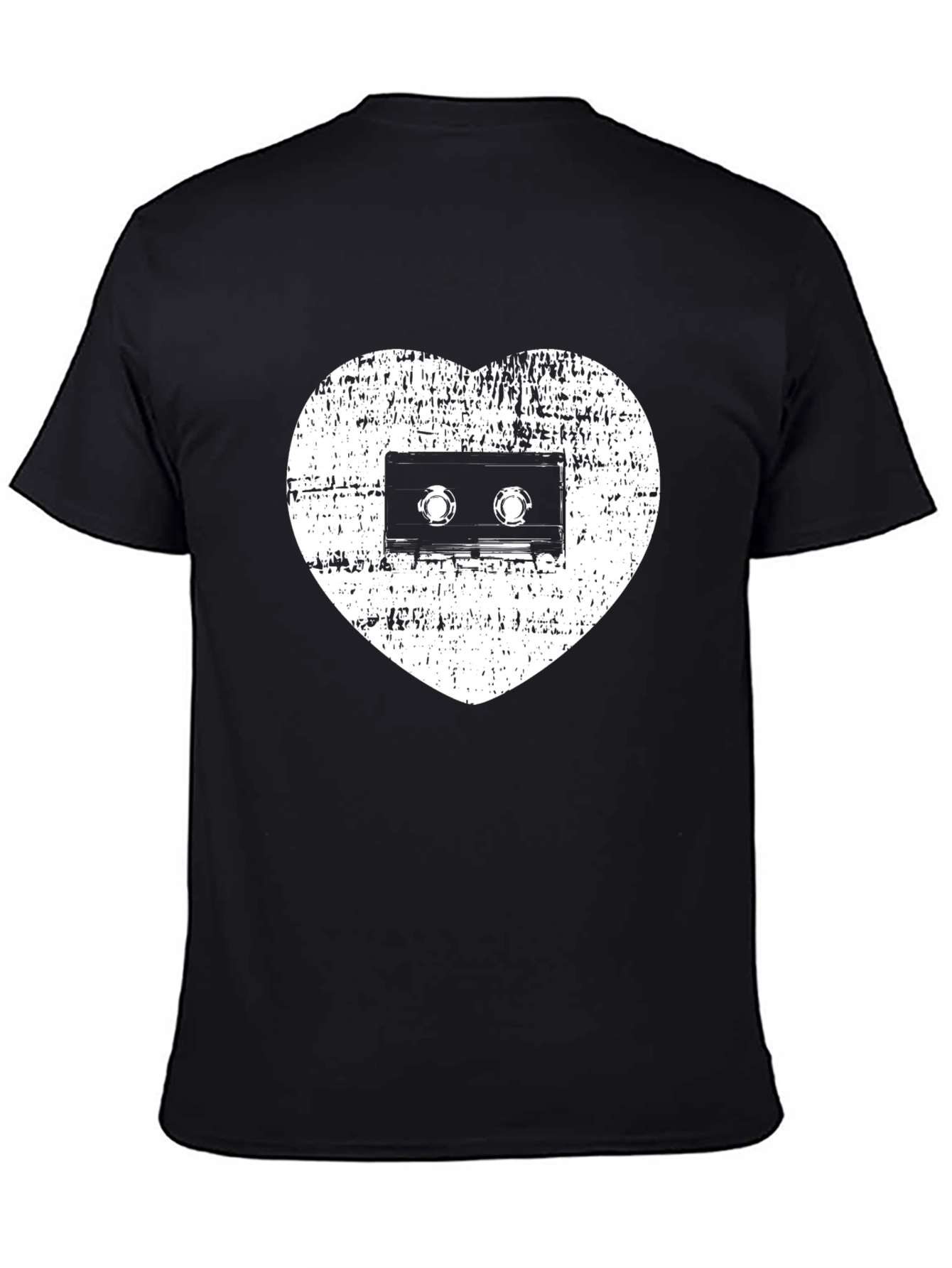 Retro Music Lover T-Shirt - Cassette Heart