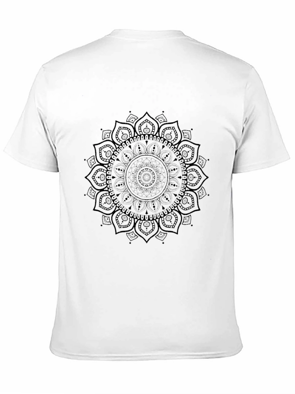 Black Mandala Print Tee - Stylish Graphic T-Shirt