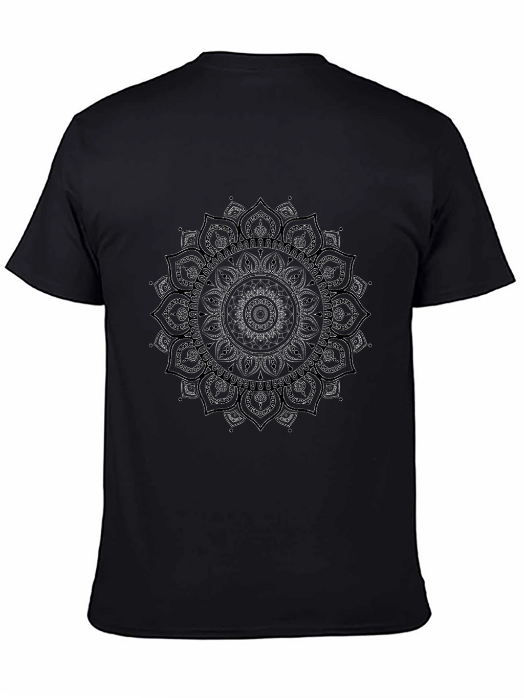 Black Mandala Print Tee - Stylish Graphic T-Shirt