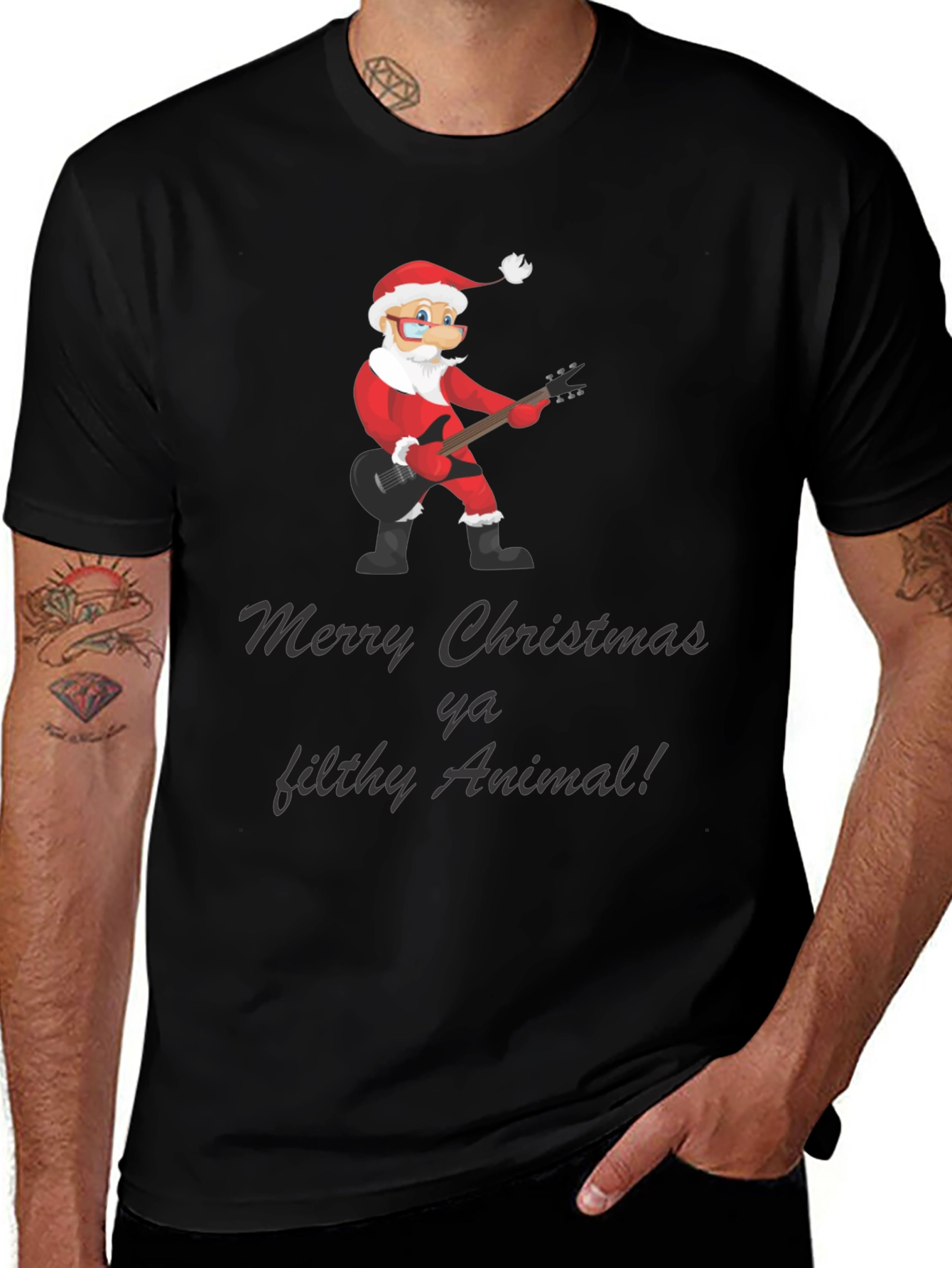 Merry Christmas Ya Filthy Animal Graphic Tee