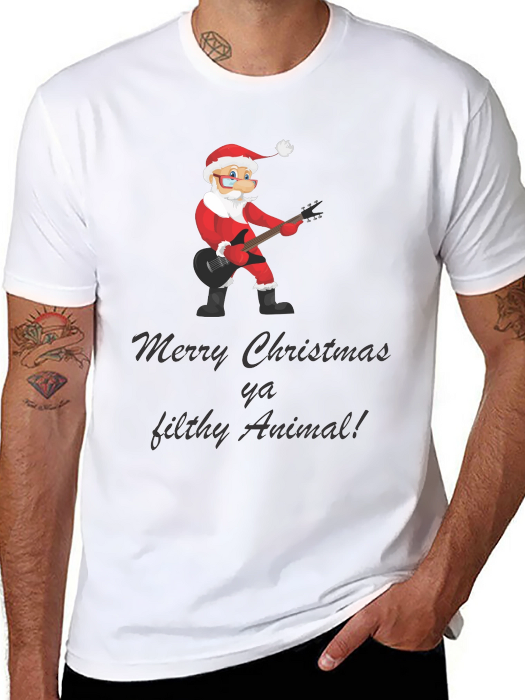 Merry Christmas Ya Filthy Animal Graphic Tee