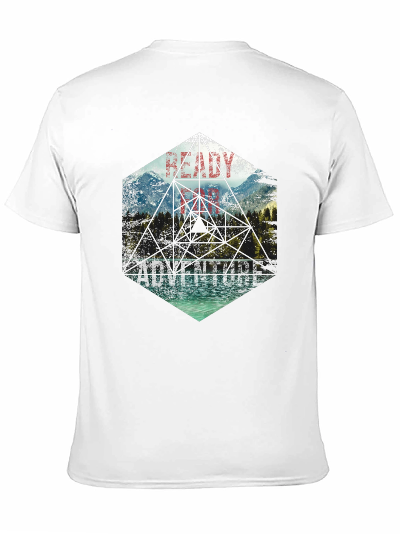 Adventure Ready Black Graphic Tee - Nature Design