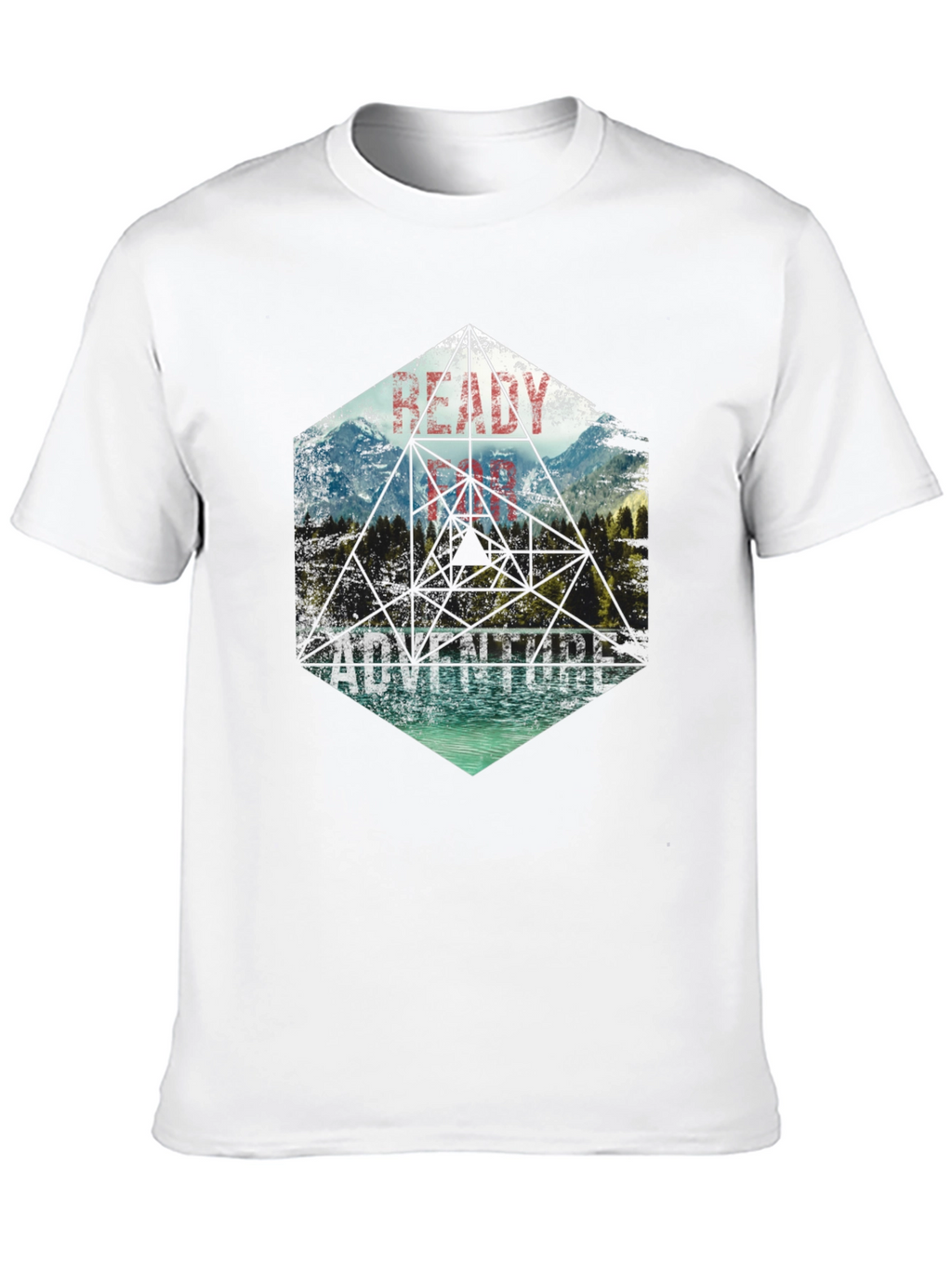 Adventure Ready Black Graphic Tee - Nature Design