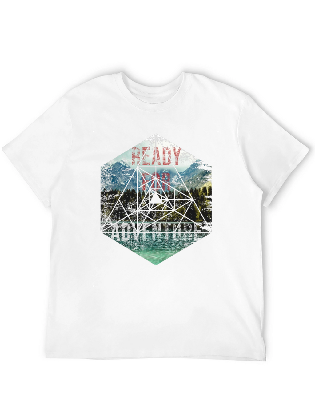 Adventure Ready Black Graphic Tee - Nature Design