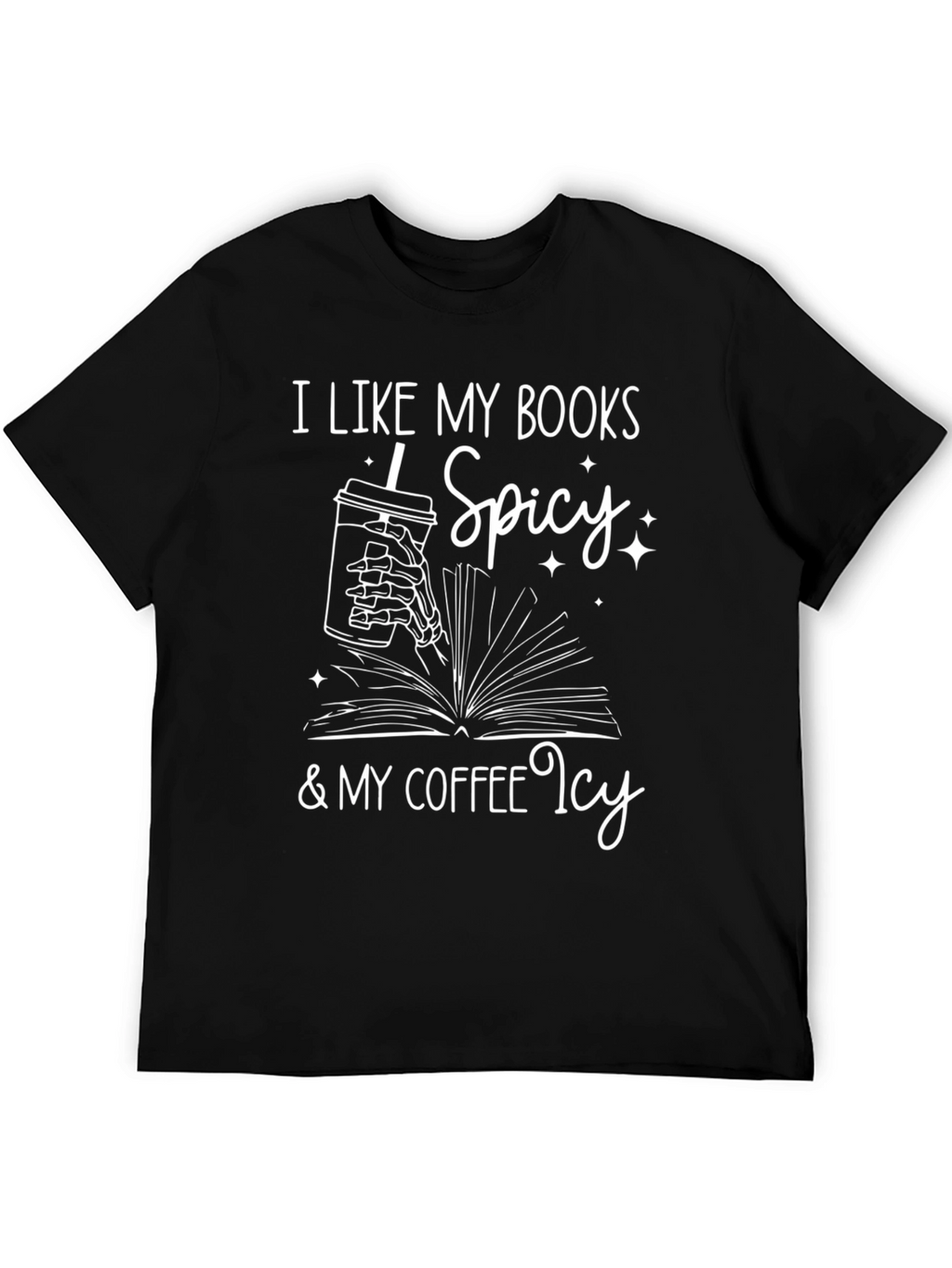 Spicy Books & Icy Coffee Graphic Tee
