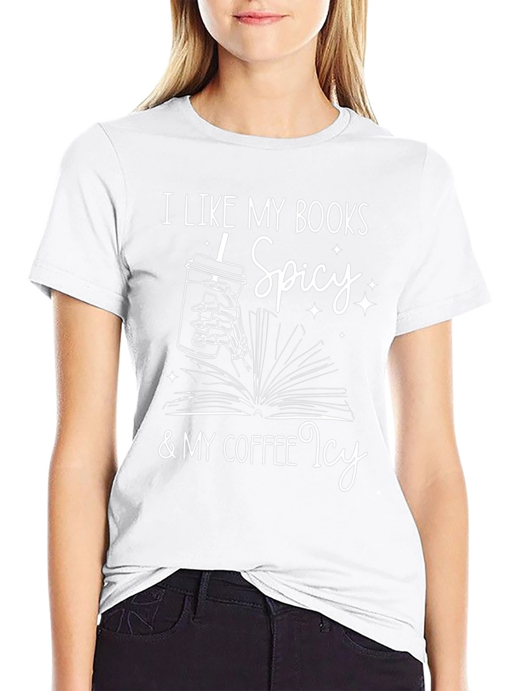 Spicy Books & Icy Coffee Graphic Tee