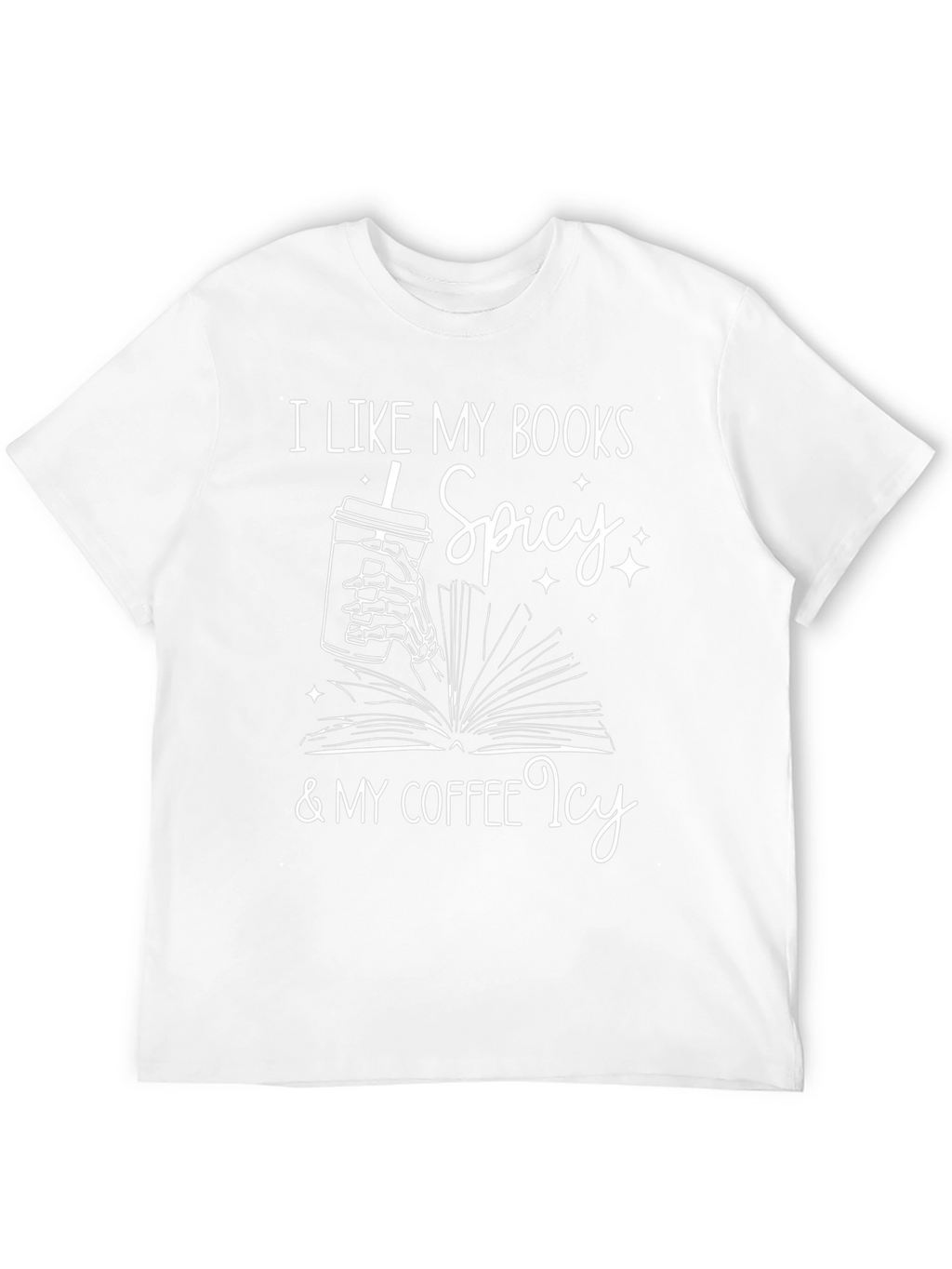 Spicy Books & Icy Coffee Graphic Tee