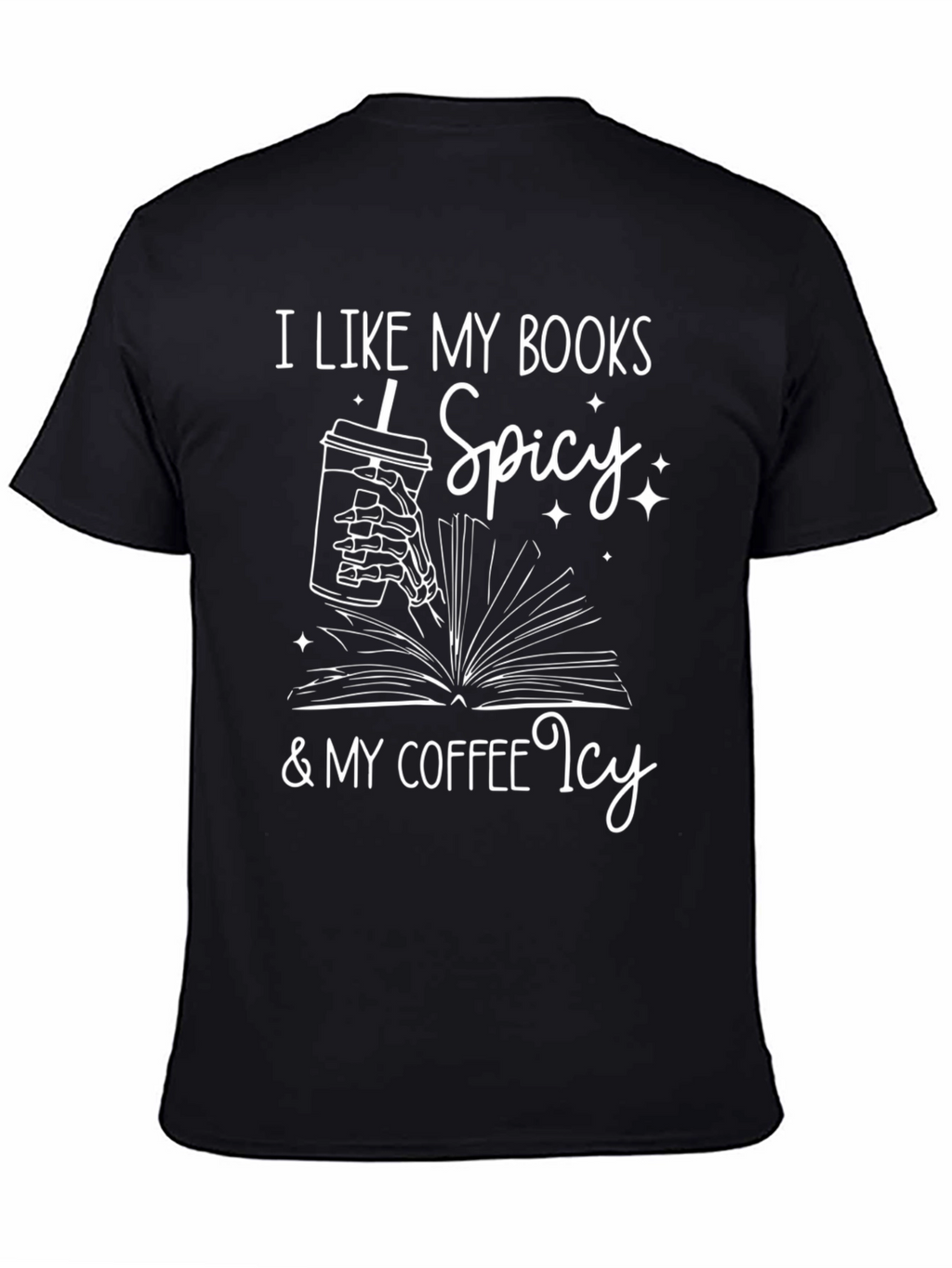 Spicy Books & Icy Coffee Graphic Tee