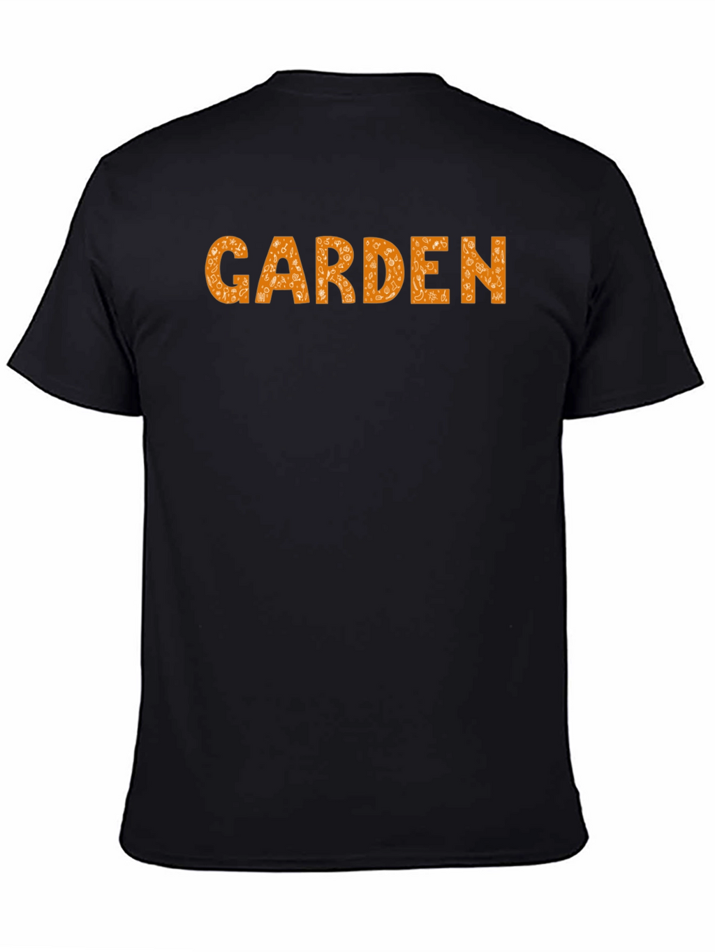 Garden Graphic Print Black Casual Tee