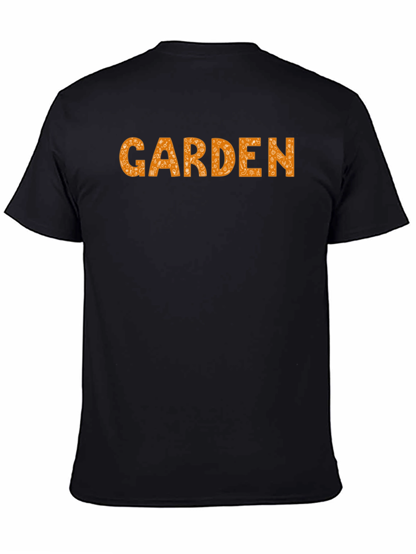 Garden Graphic Print Black Casual Tee