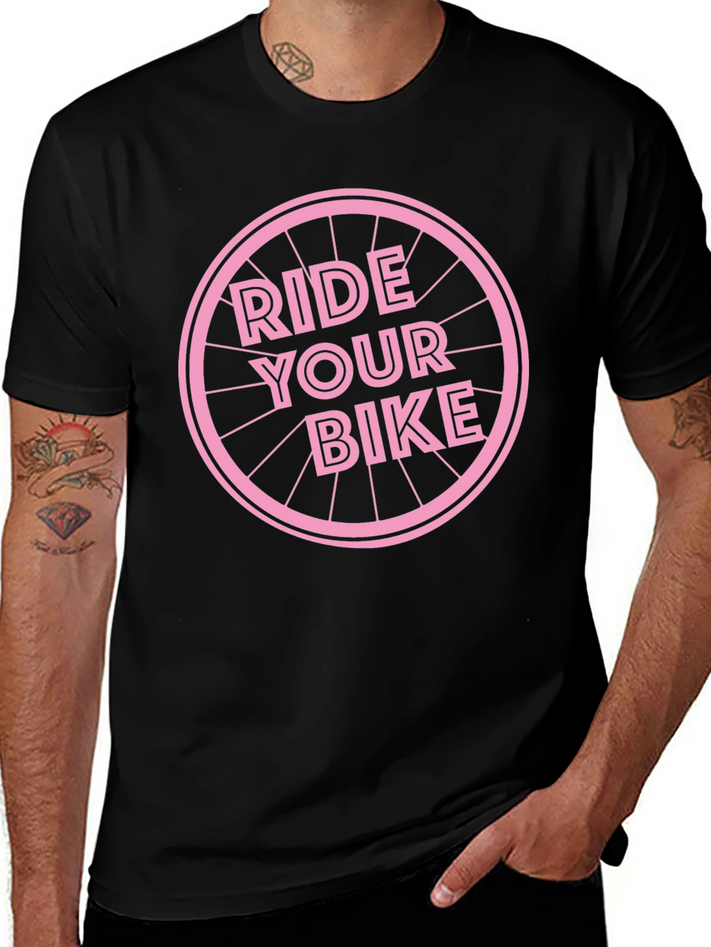 Ride Your Bike Graphic Tee - Black