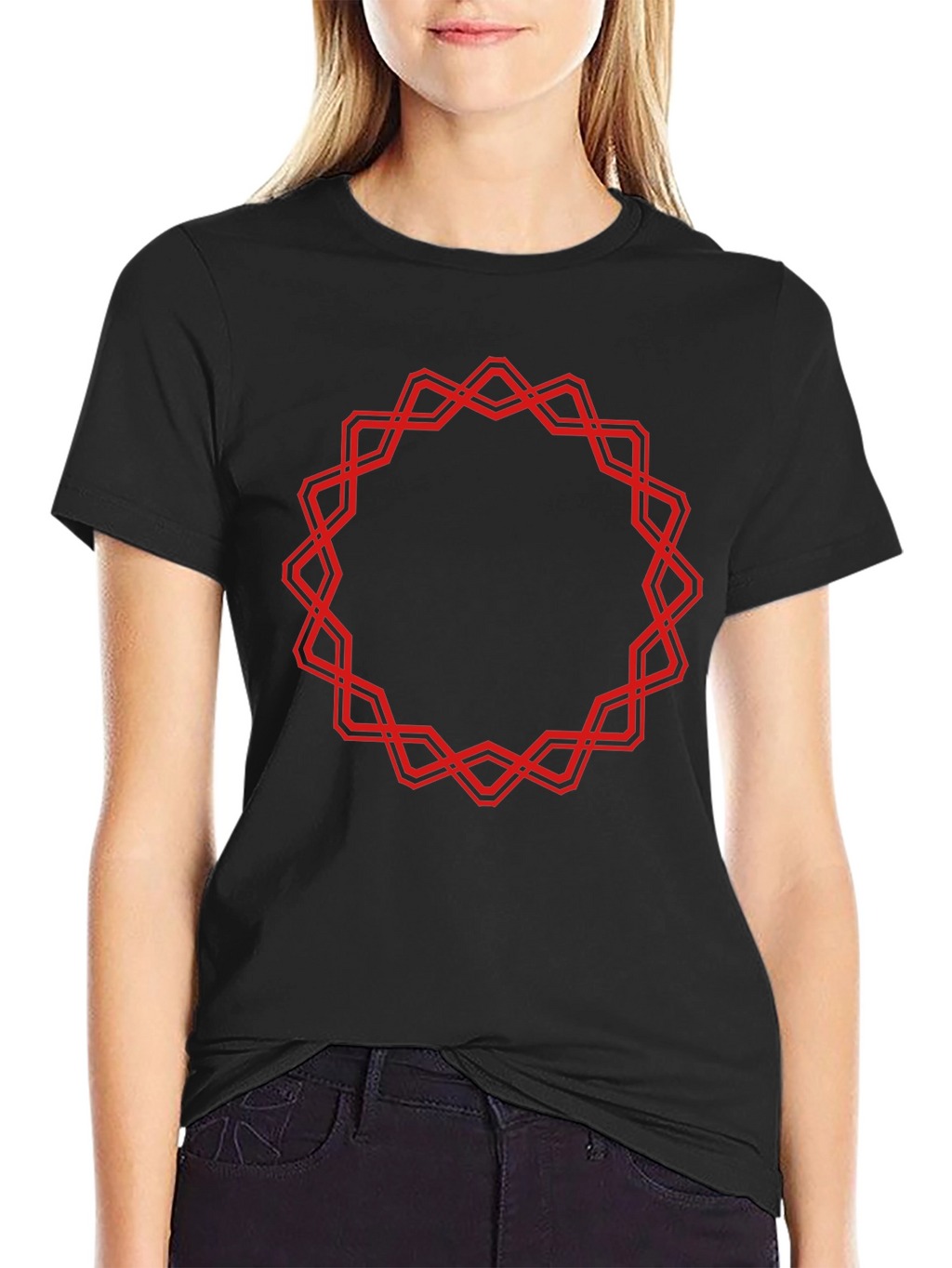 Geometric Circle Graphic Tee - Bold Statement T-Shirt