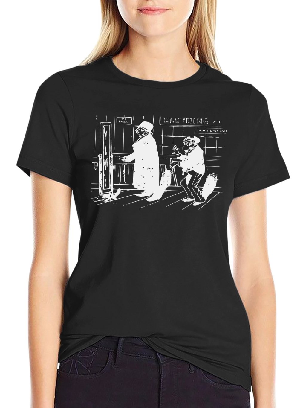 Retro Comedy Black T-Shirt