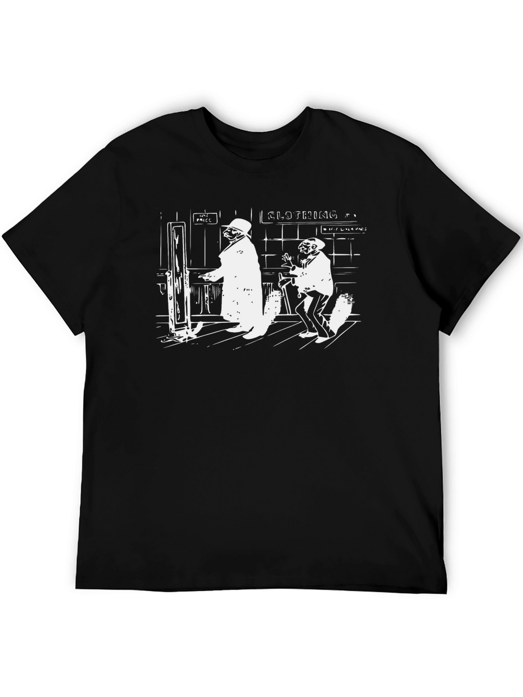 Retro Comedy Black T-Shirt