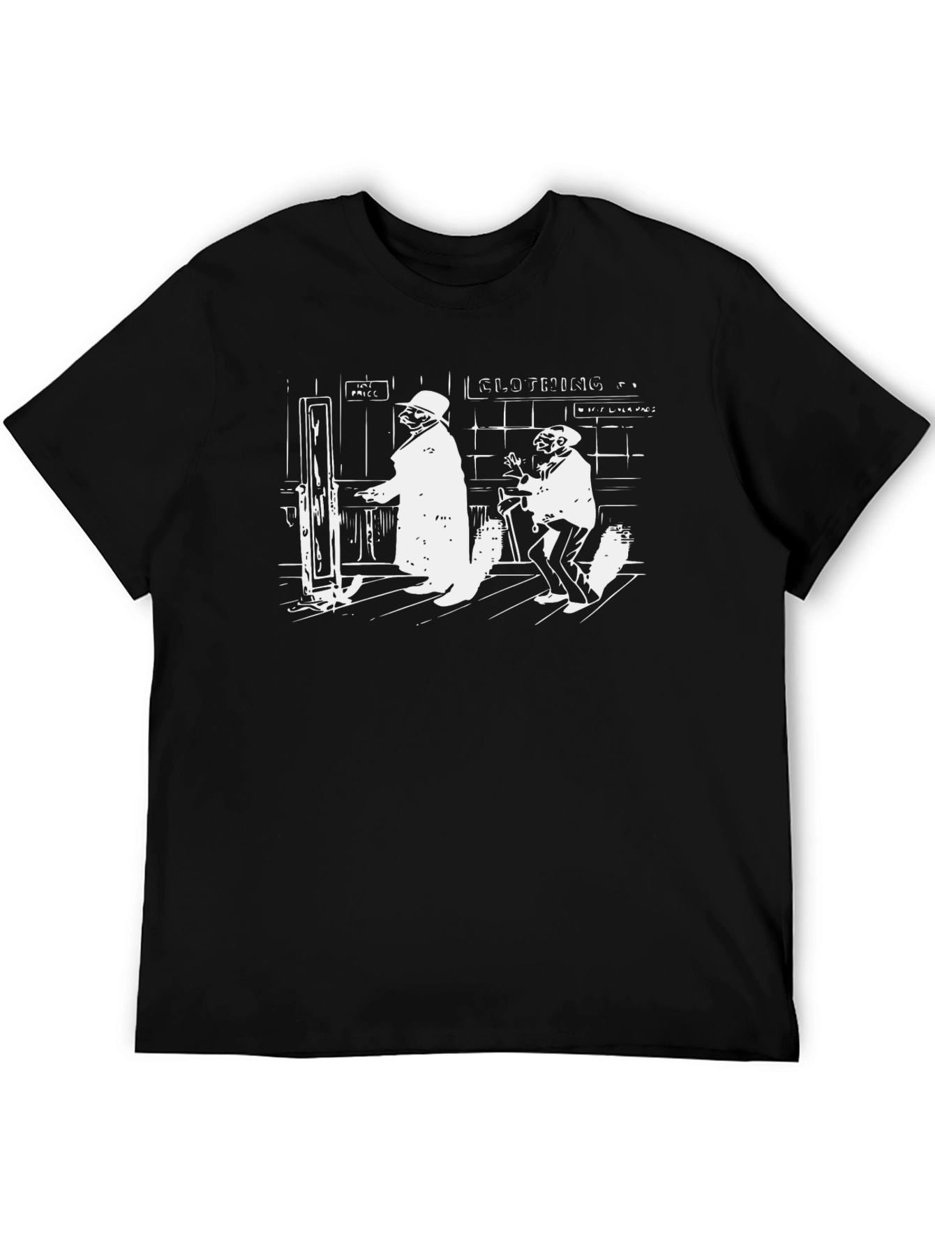 Retro Comedy Black T-Shirt