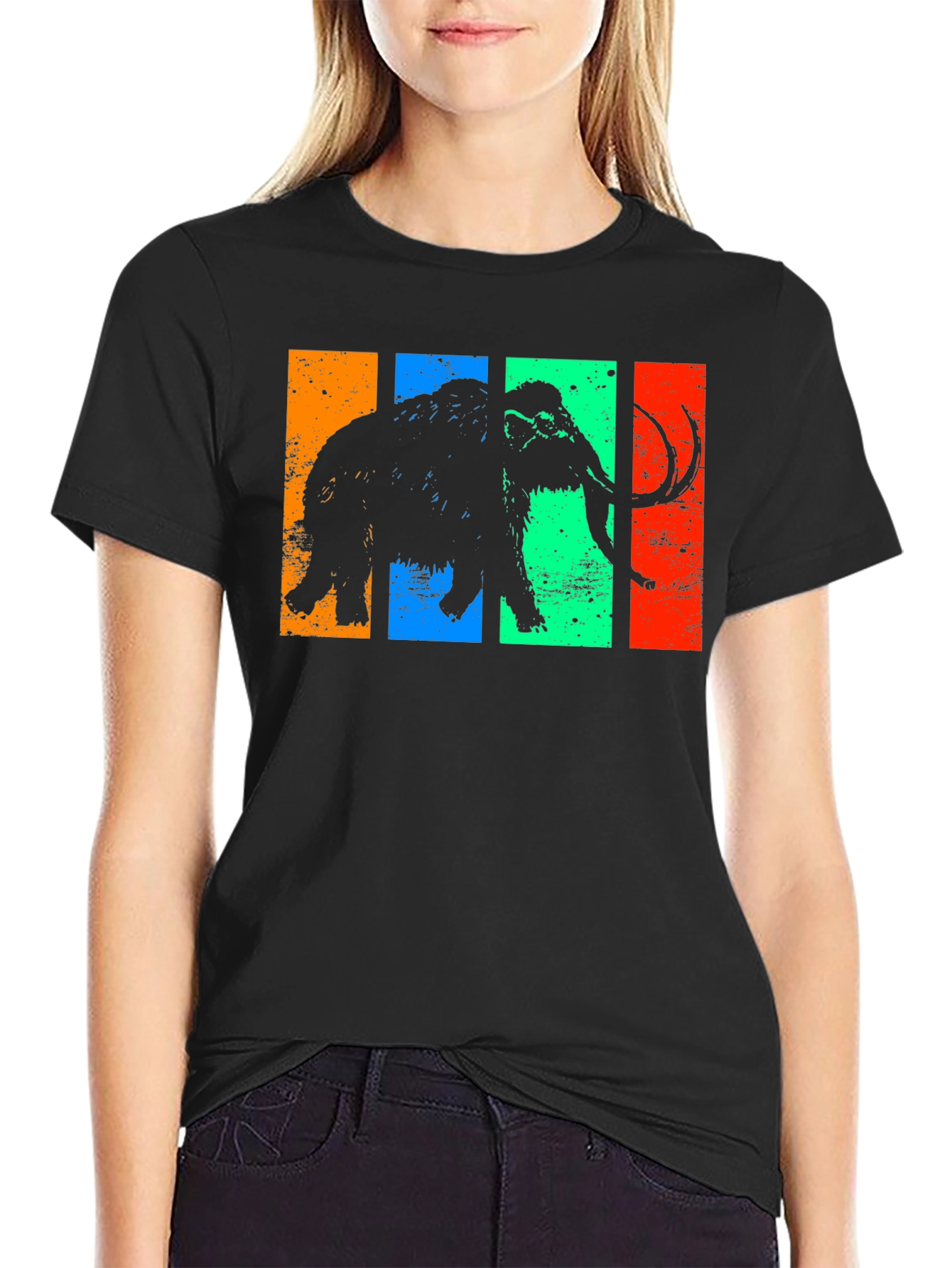 Retro Mammoth T-Shirt - Vintage Style Tee