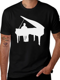 Piano Graphic Tee - Musician Style