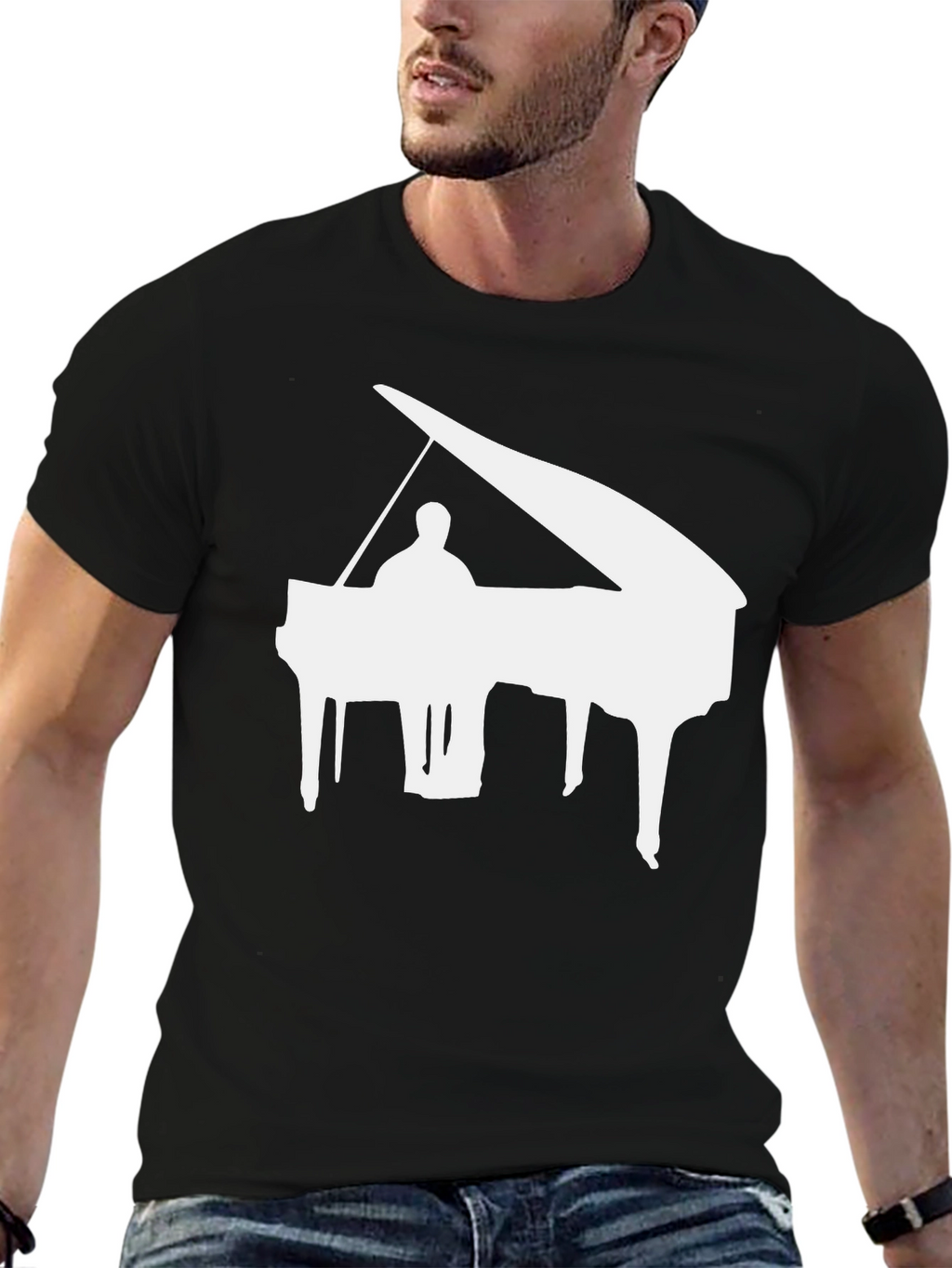 Piano Graphic Tee - Musician Style