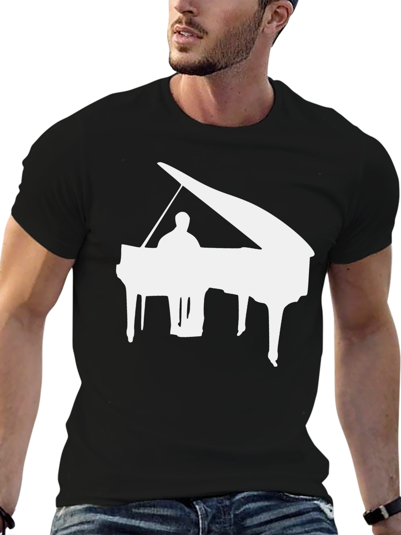 Piano Graphic Tee - Musician Style