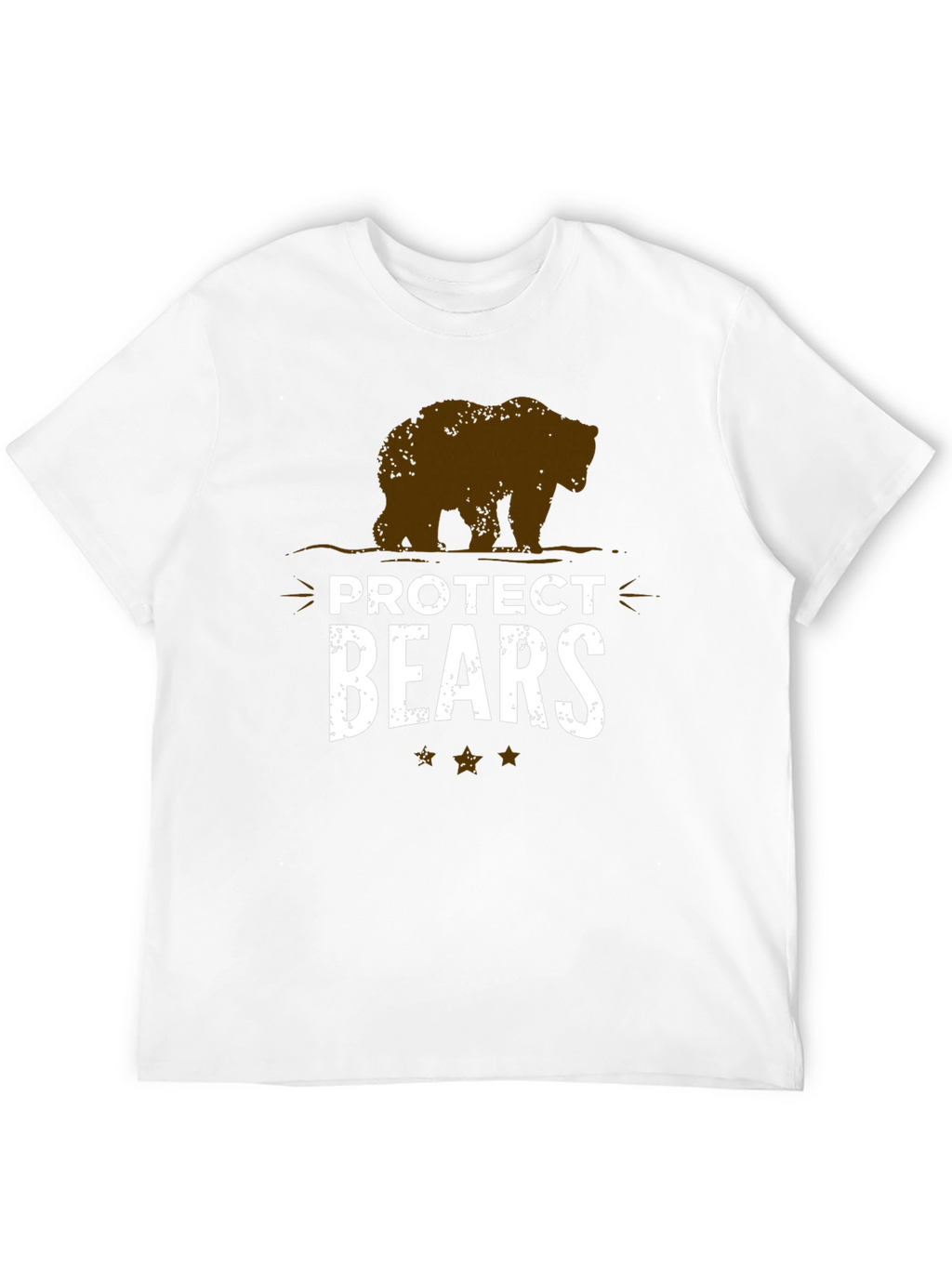 Protect Bears Graphic Tee - Black Cotton Blend
