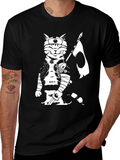 Ninja Cat Graphic Tee - Cool Novelty T-Shirt