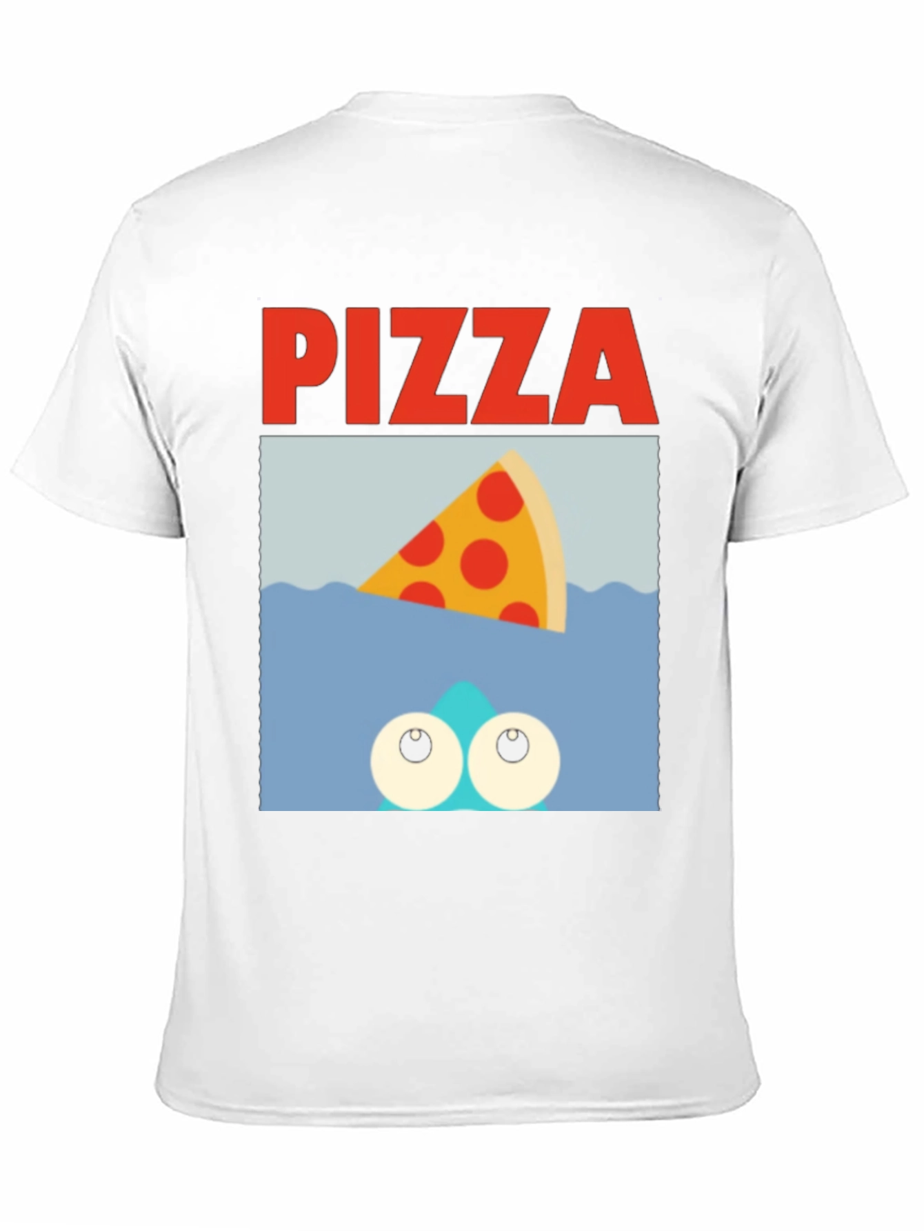 Pizza Shark T-Shirt - Novelty Graphic Tee