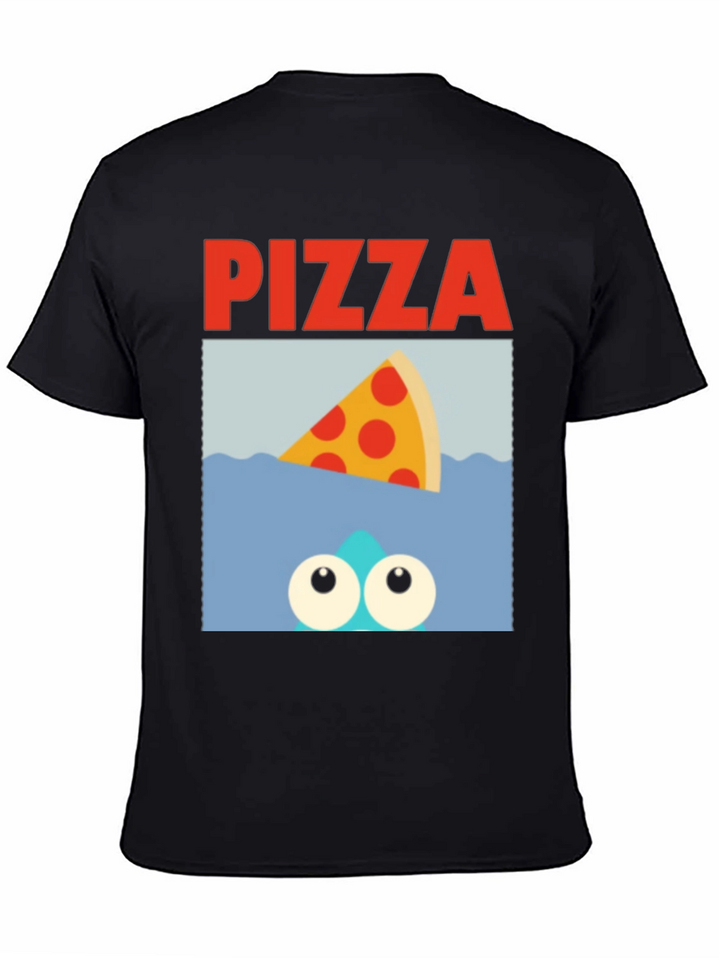 Pizza Shark T-Shirt - Novelty Graphic Tee