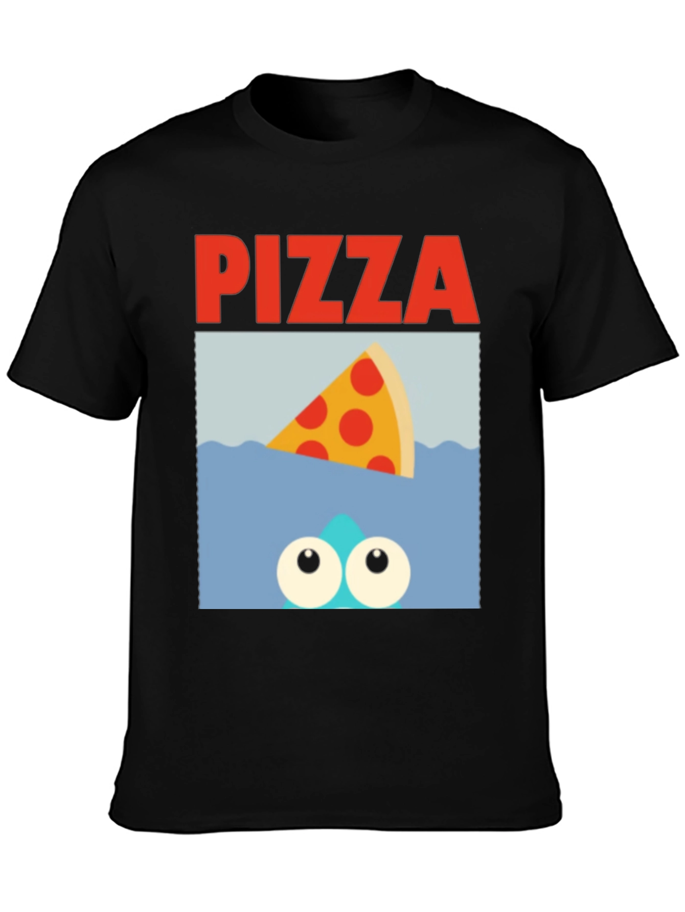Pizza Shark T-Shirt - Novelty Graphic Tee