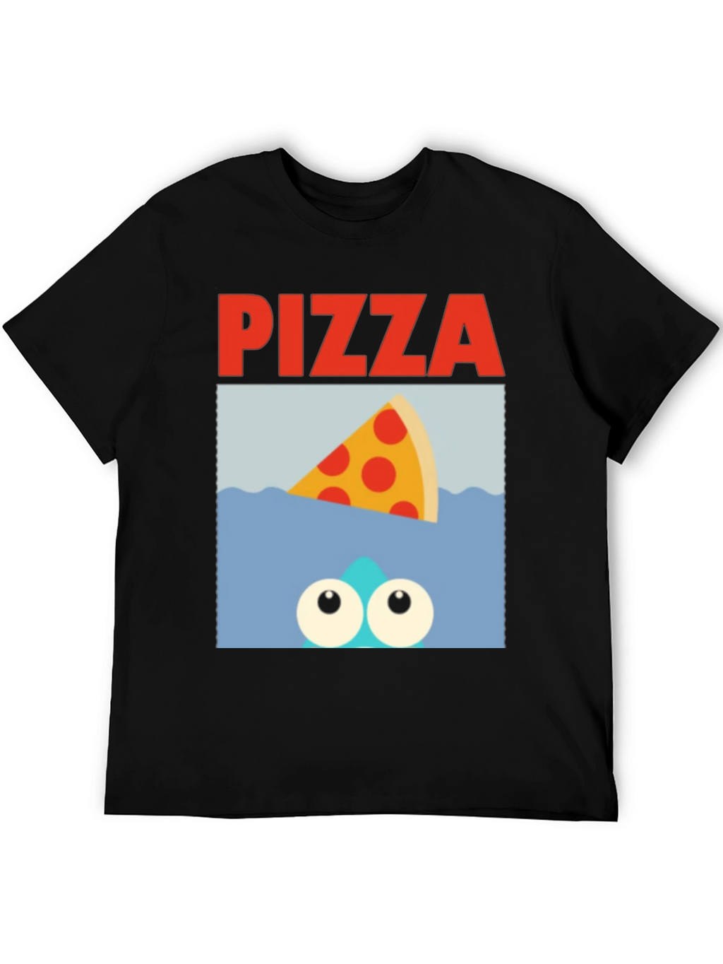 Pizza Shark T-Shirt - Novelty Graphic Tee