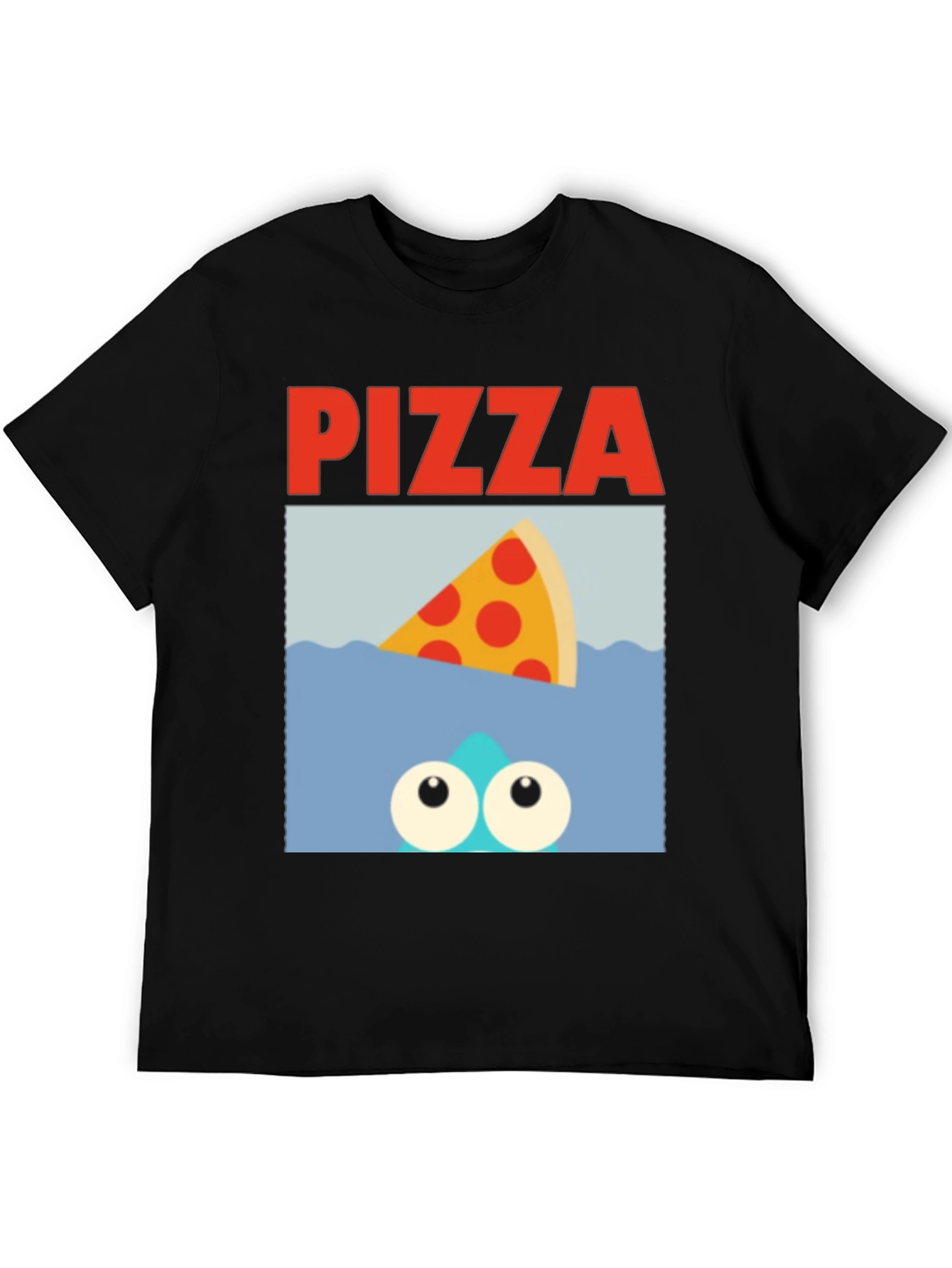 Pizza Shark T-Shirt - Novelty Graphic Tee
