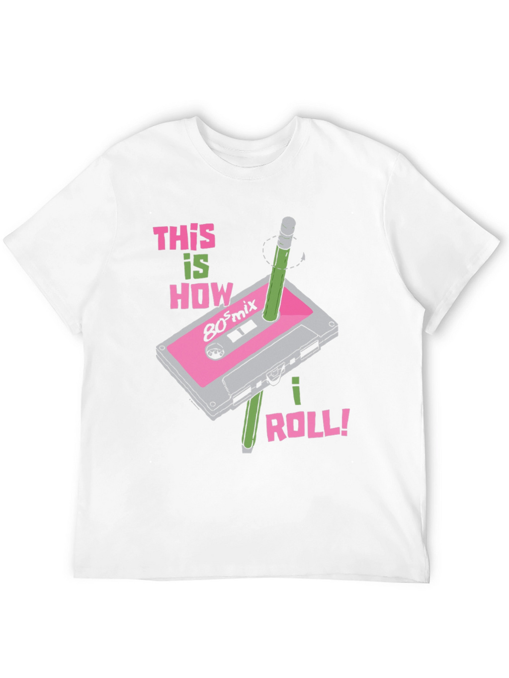 Retro 80s Mix Cassette Tape T-Shirt