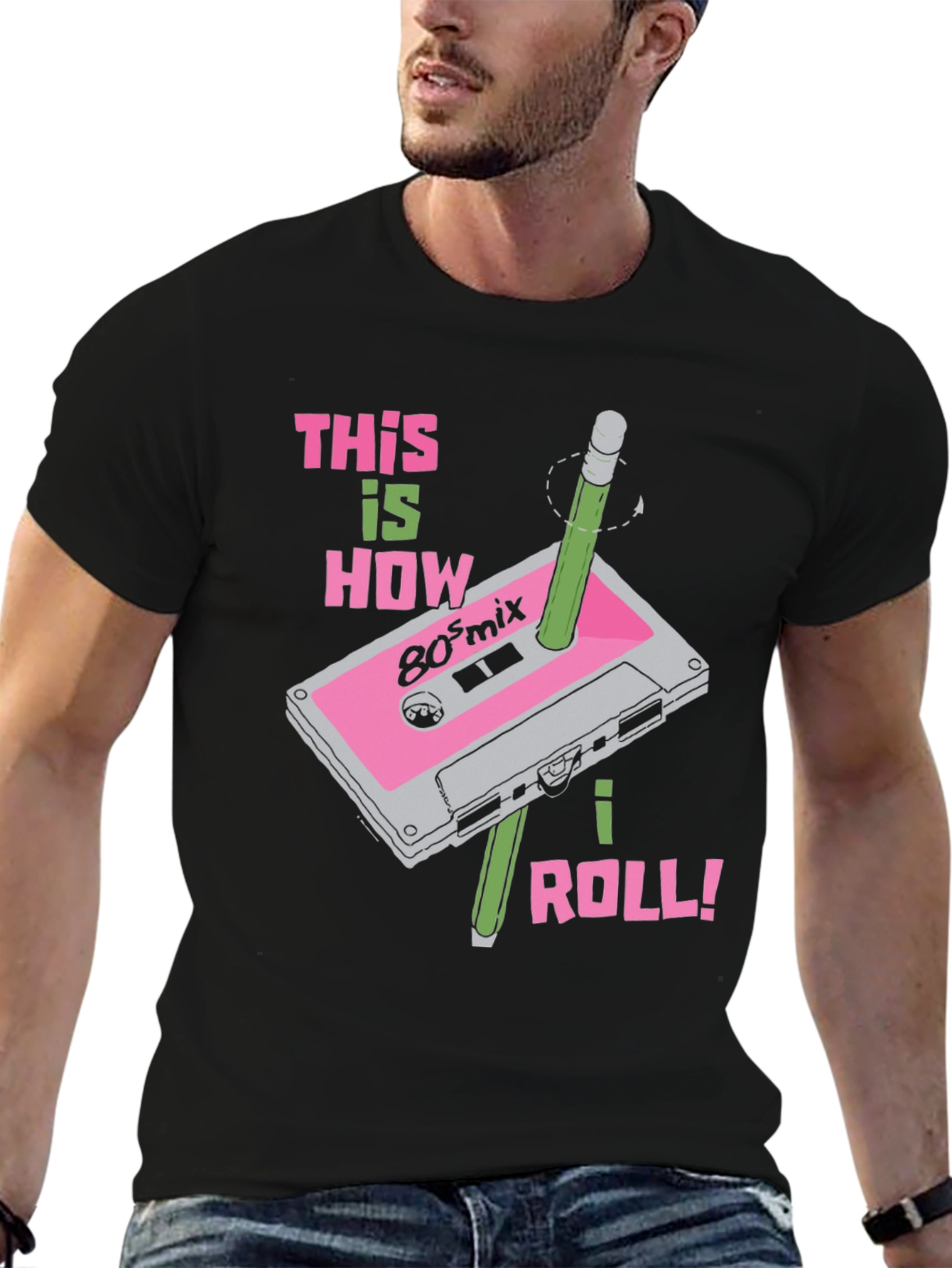 Retro 80s Mix Cassette Tape T-Shirt