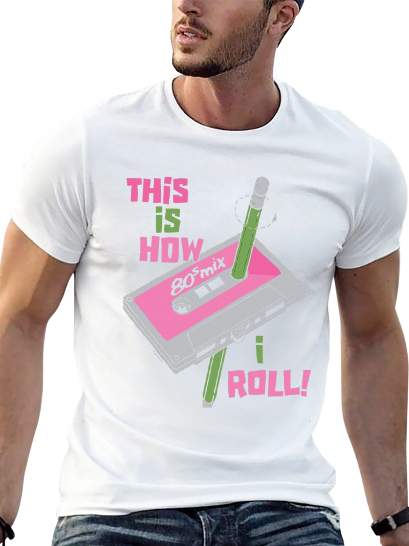 Retro 80s Mix Cassette Tape T-Shirt