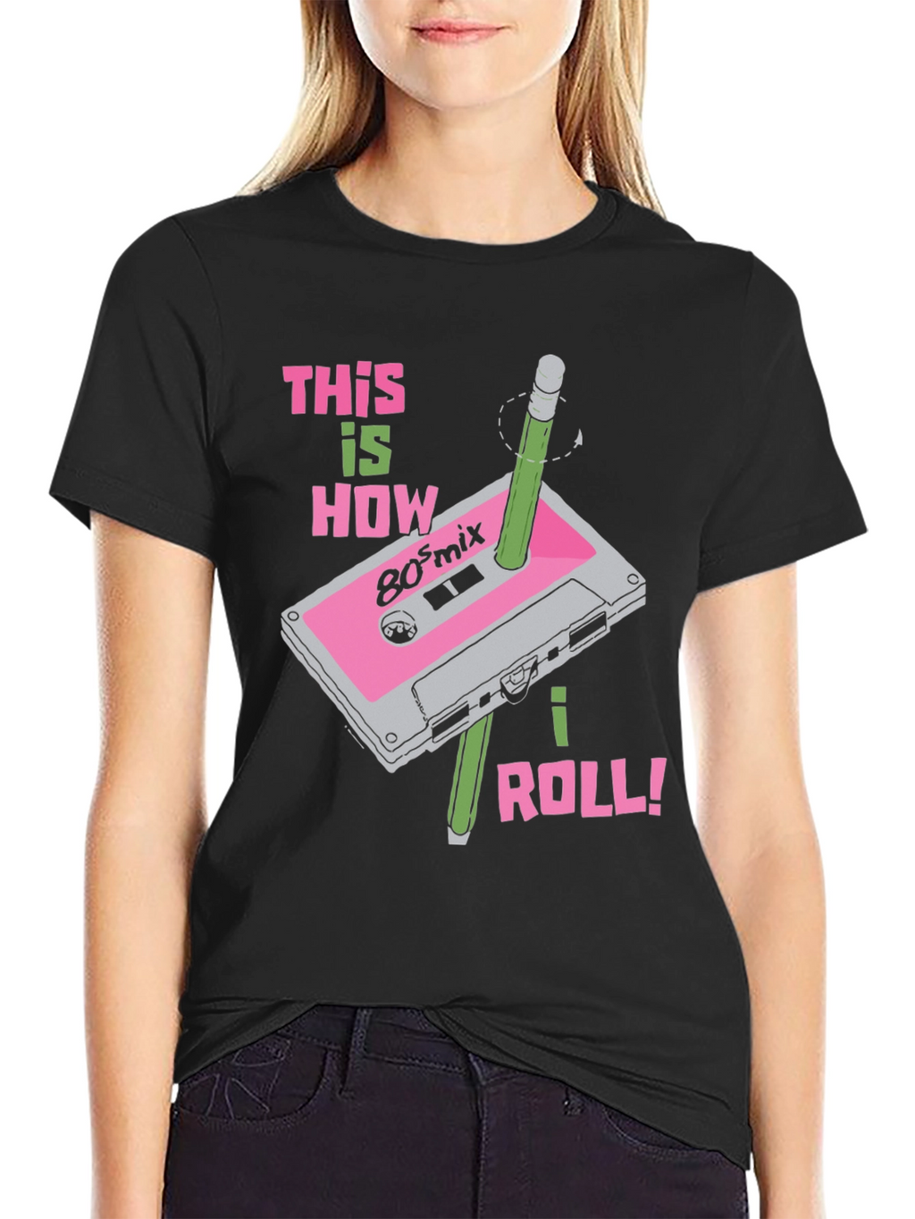 Retro 80s Mix Cassette Tape T-Shirt