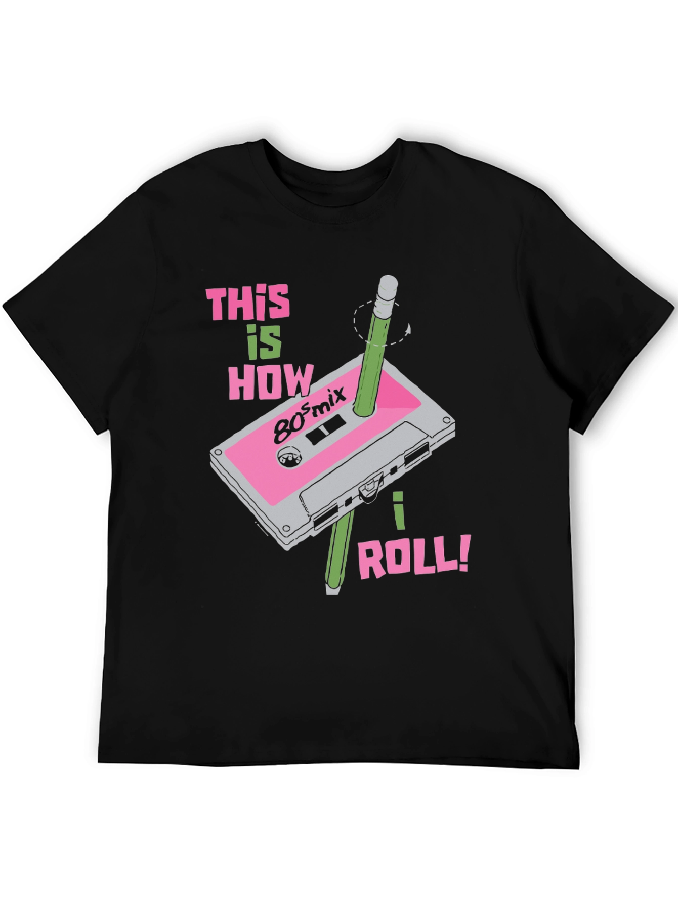 Retro 80s Mix Cassette Tape T-Shirt