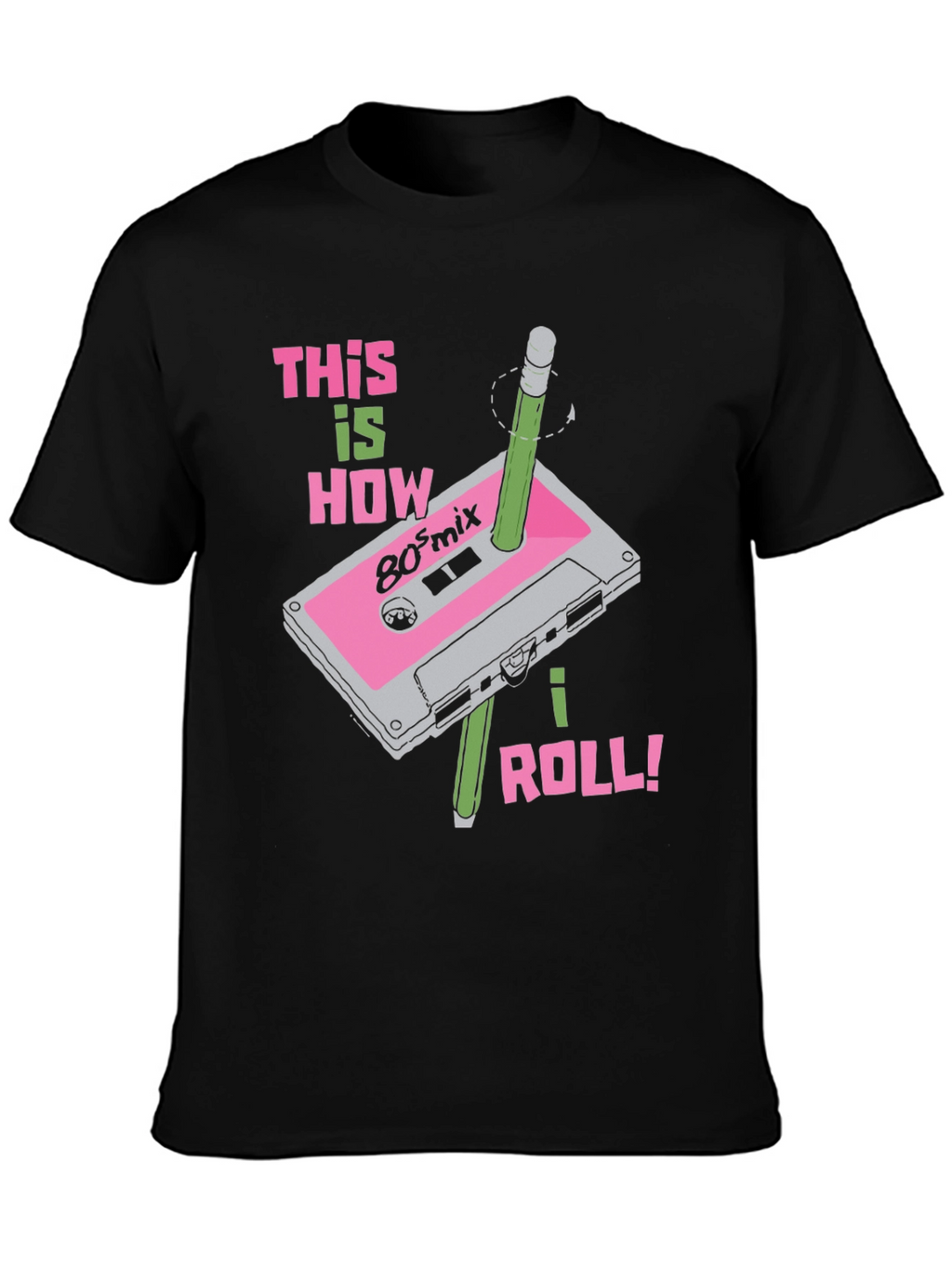 Retro 80s Mix Cassette Tape T-Shirt