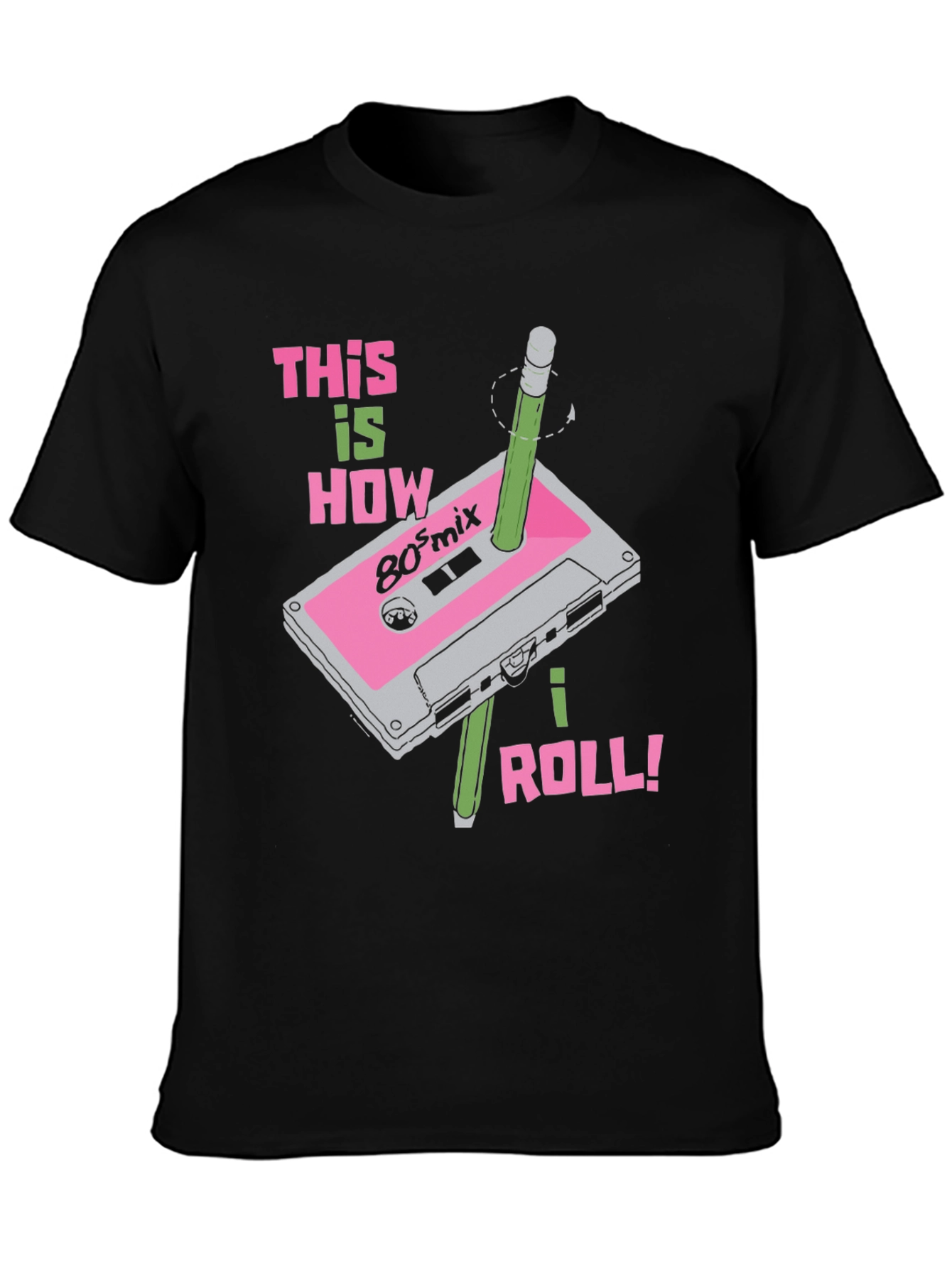 Retro 80s Mix Cassette Tape T-Shirt