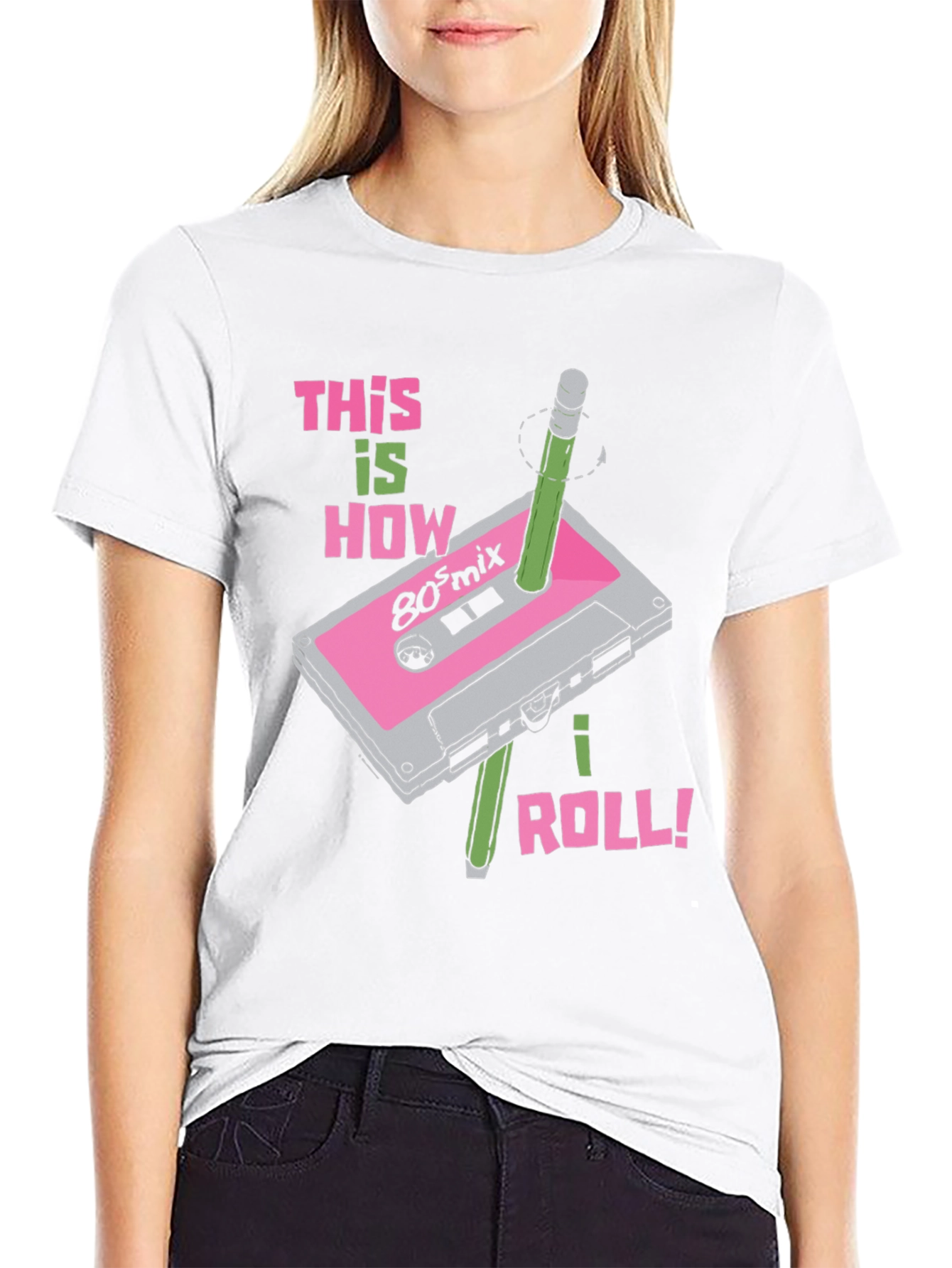 Retro 80s Mix Cassette Tape T-Shirt