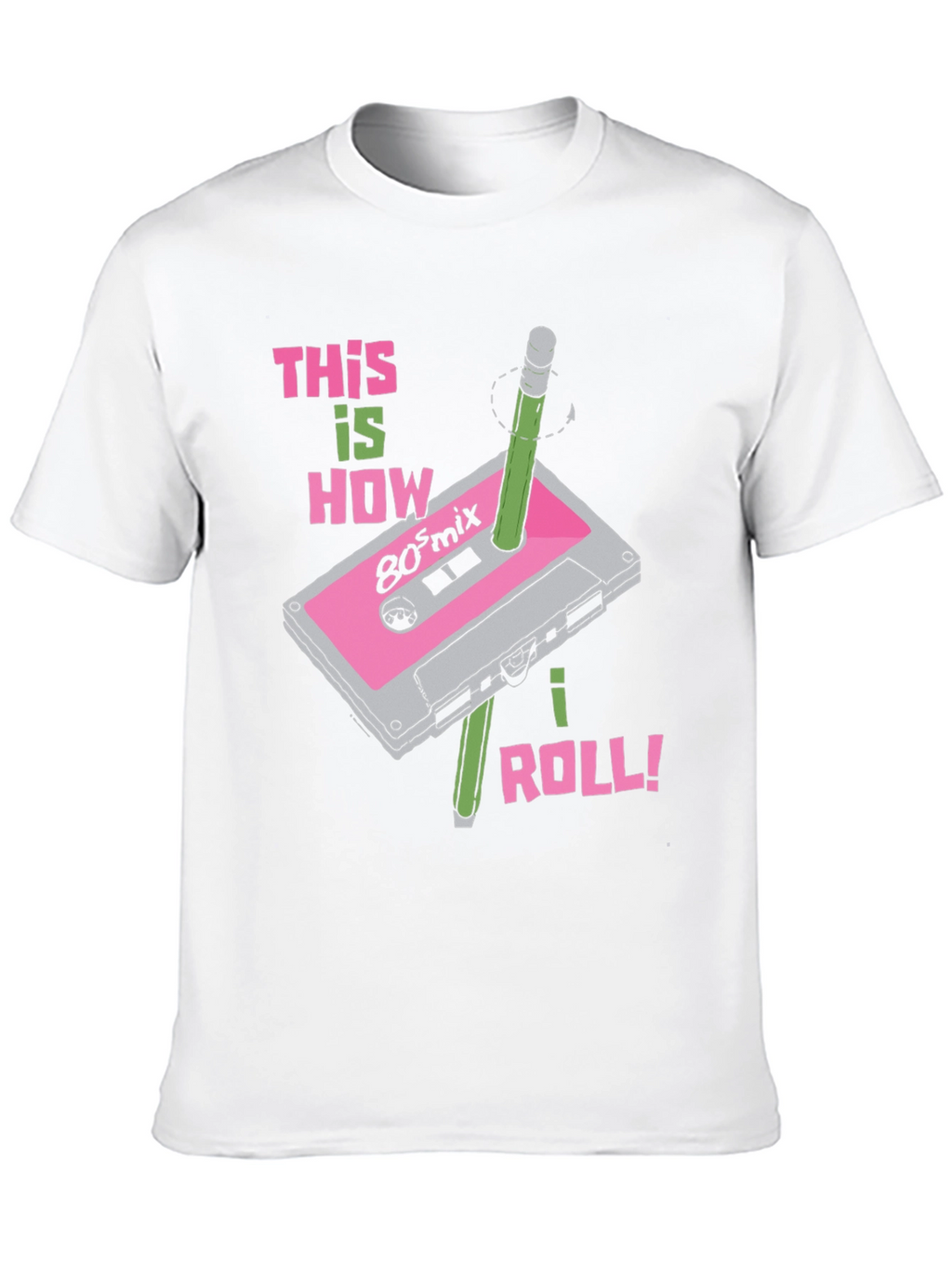 Retro 80s Mix Cassette Tape T-Shirt