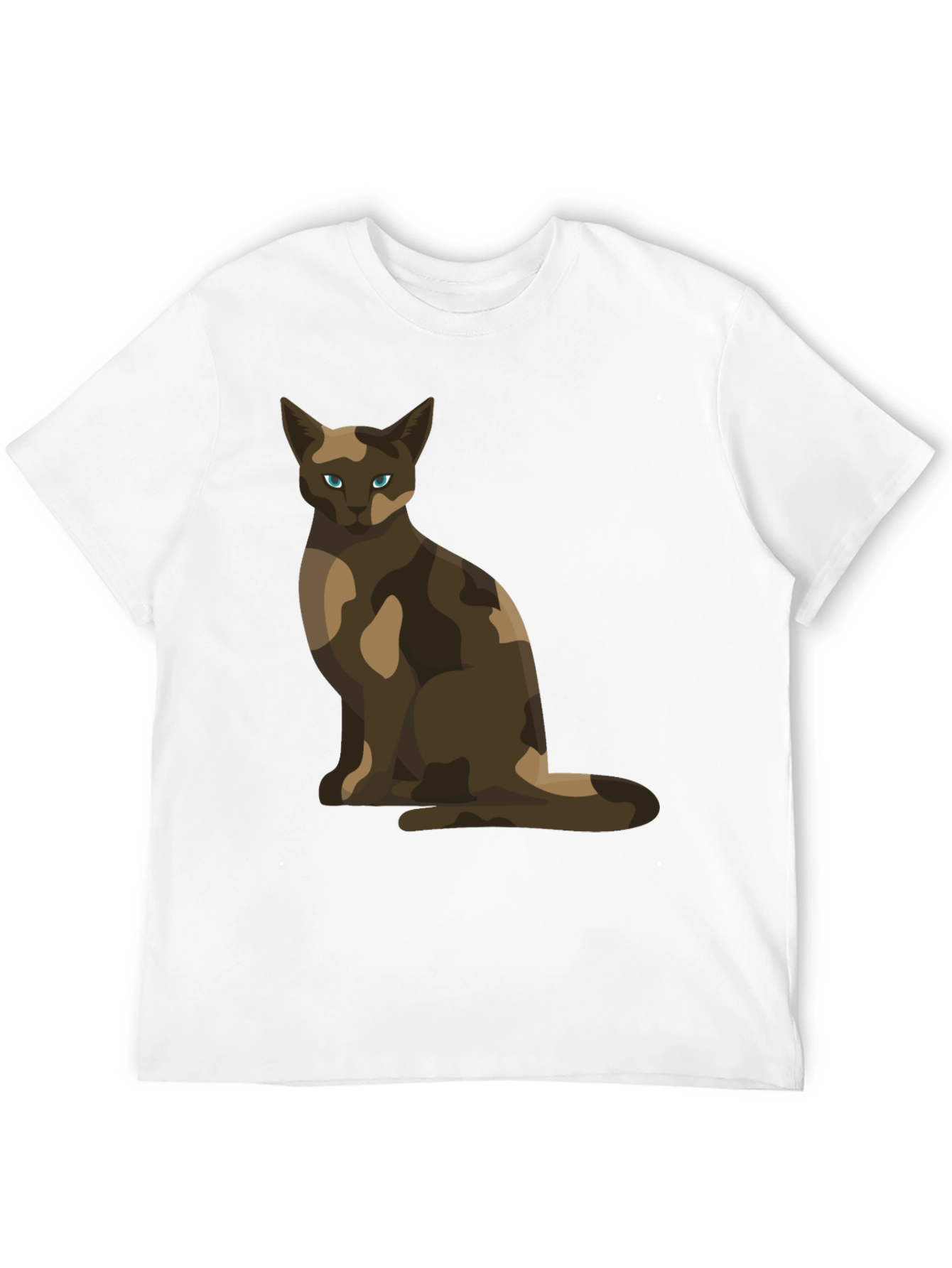 Cool Cat Camo Design T-Shirt