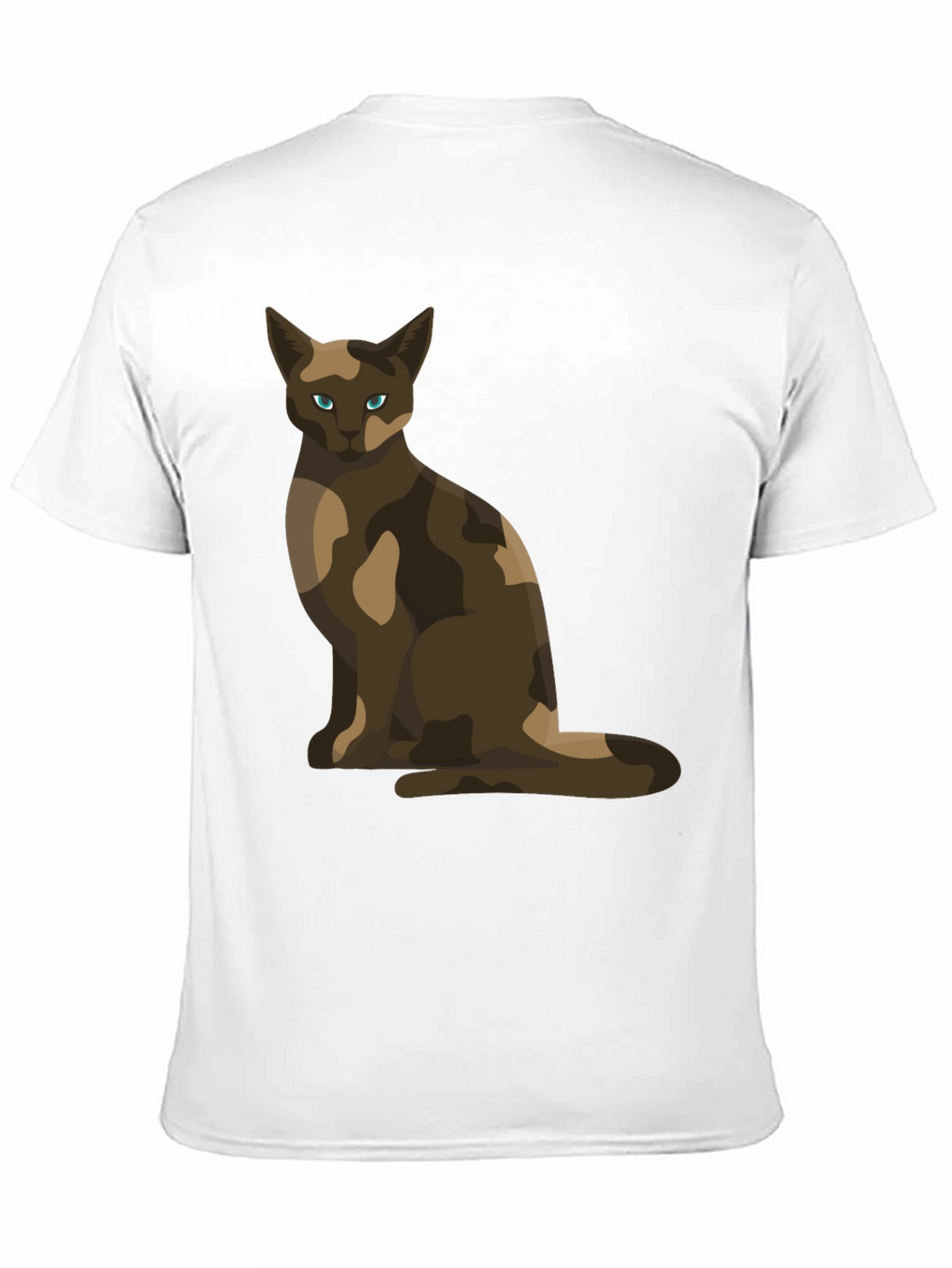 Cool Cat Camo Design T-Shirt