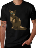 Cool Cat Camo Design T-Shirt