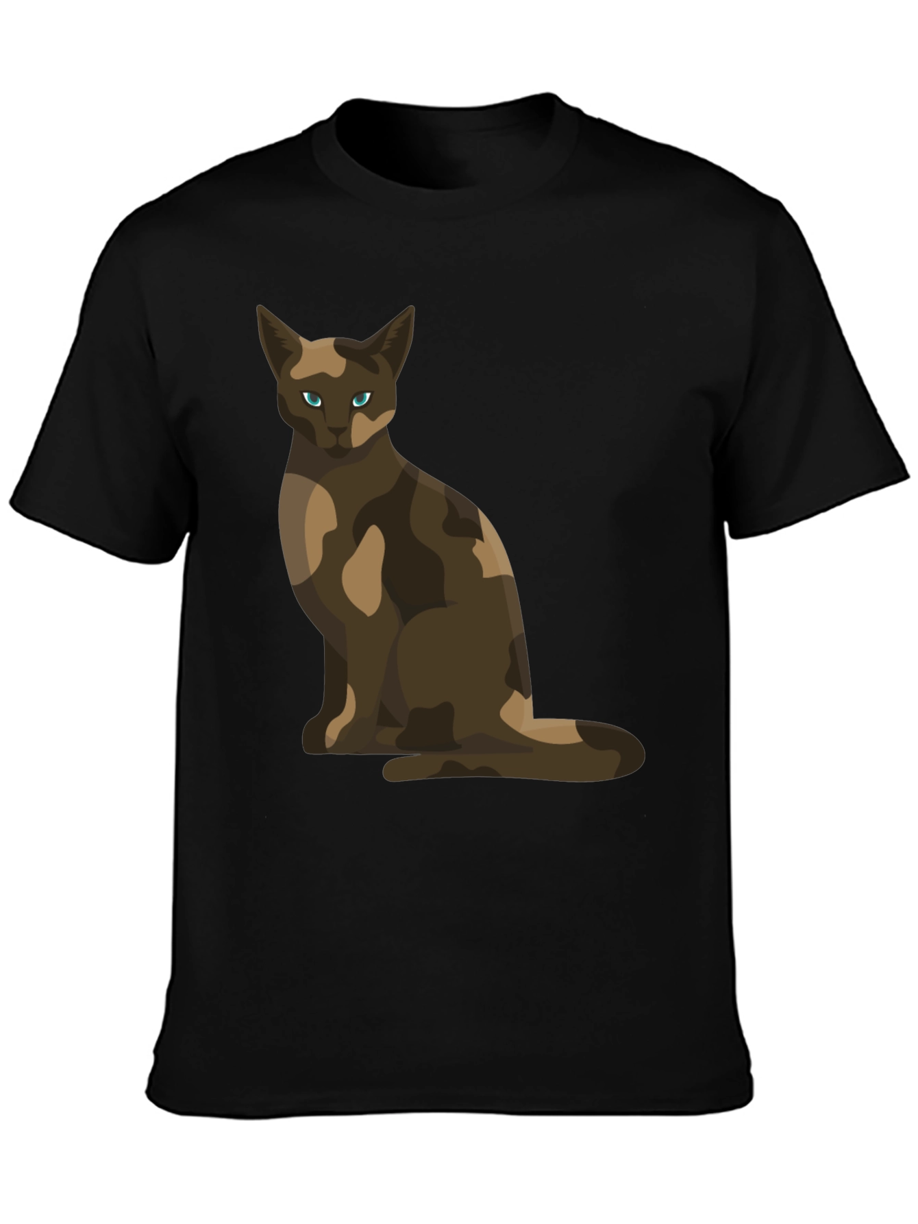 Cool Cat Camo Design T-Shirt