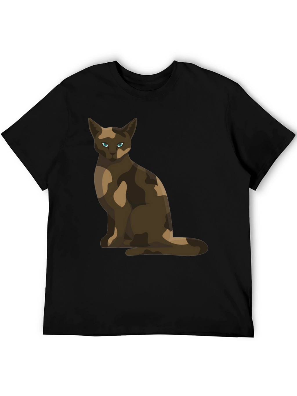 Cool Cat Camo Design T-Shirt