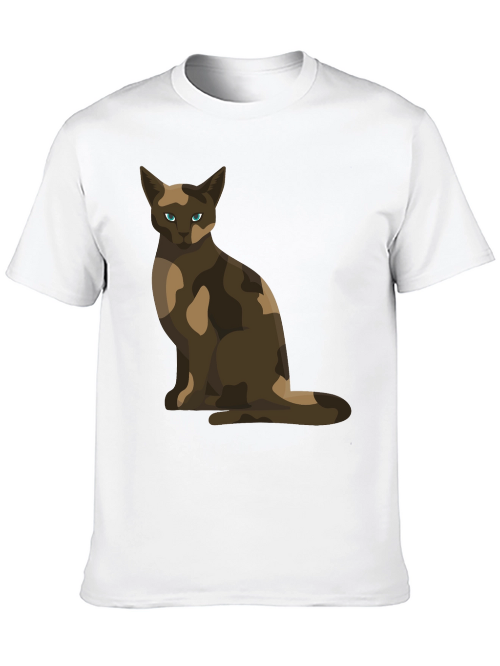 Cool Cat Camo Design T-Shirt